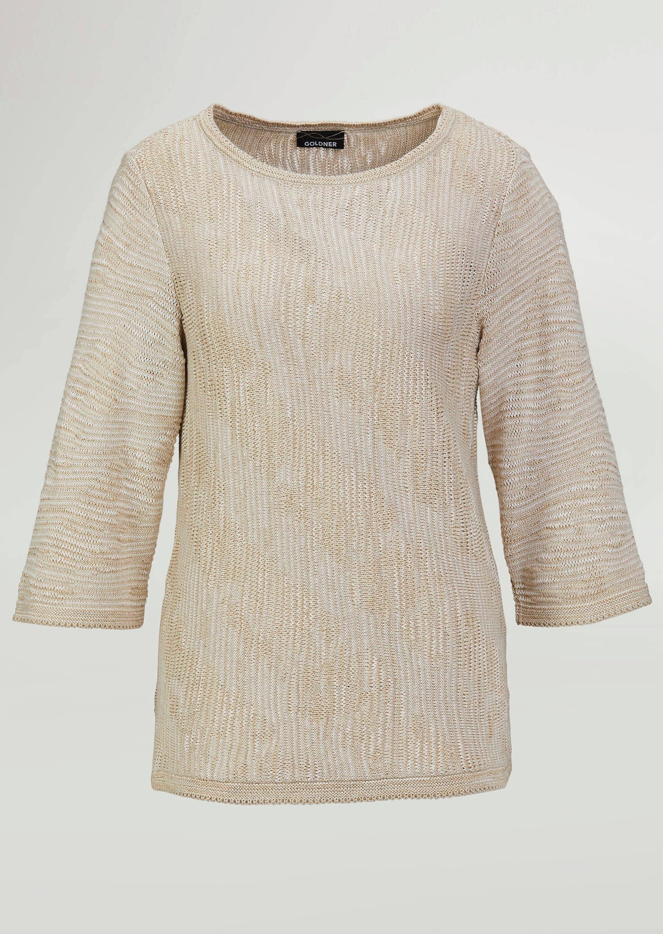 GOLDNER Rundhalspullover »Strickpullover mit U-Boot-Ausschnitt«