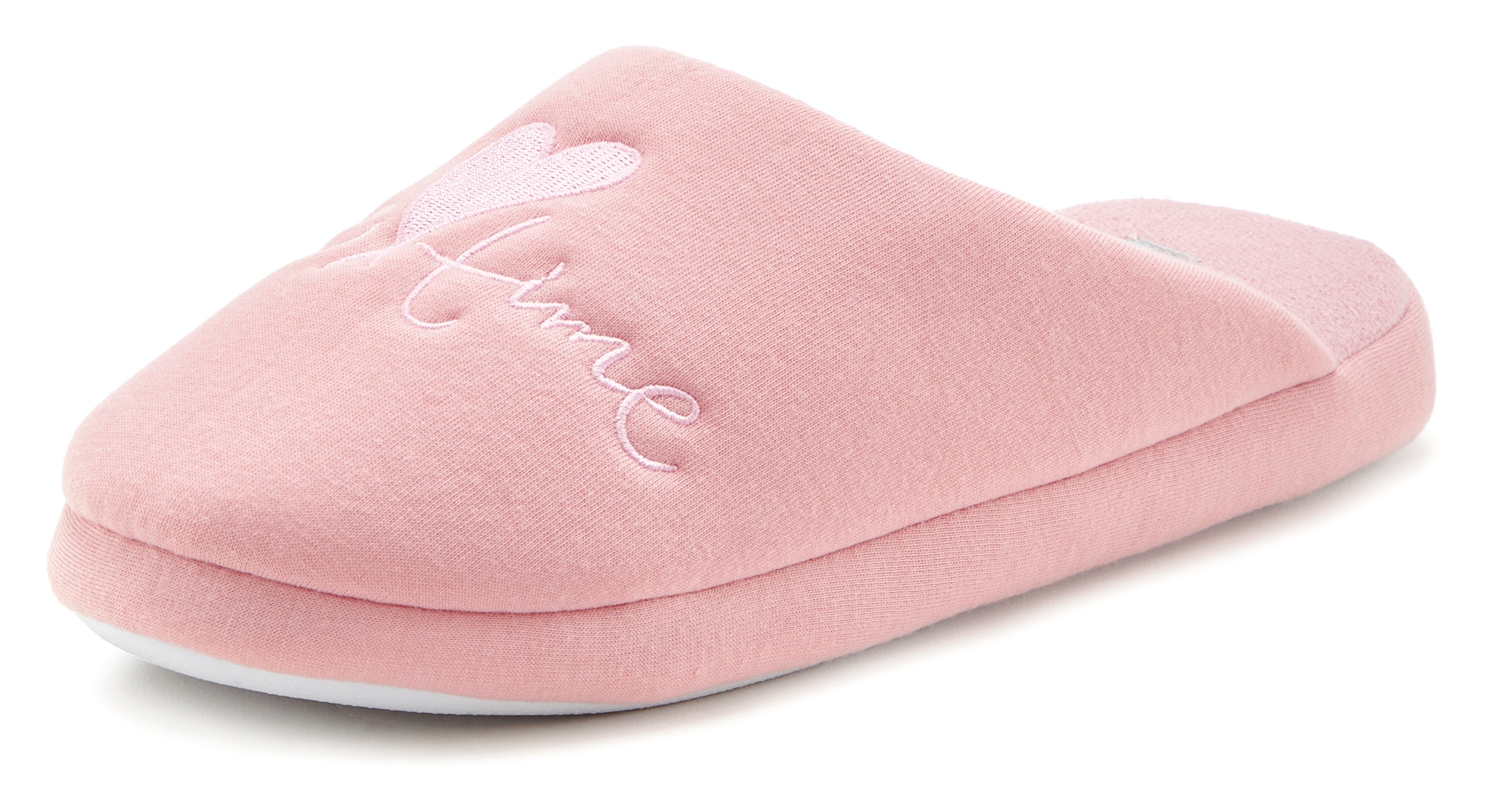 Thumbnail - Vivance Hausschuh "Pantolette, Pantoffel, Clog," mit verspieltem Schriftzug VEGAN