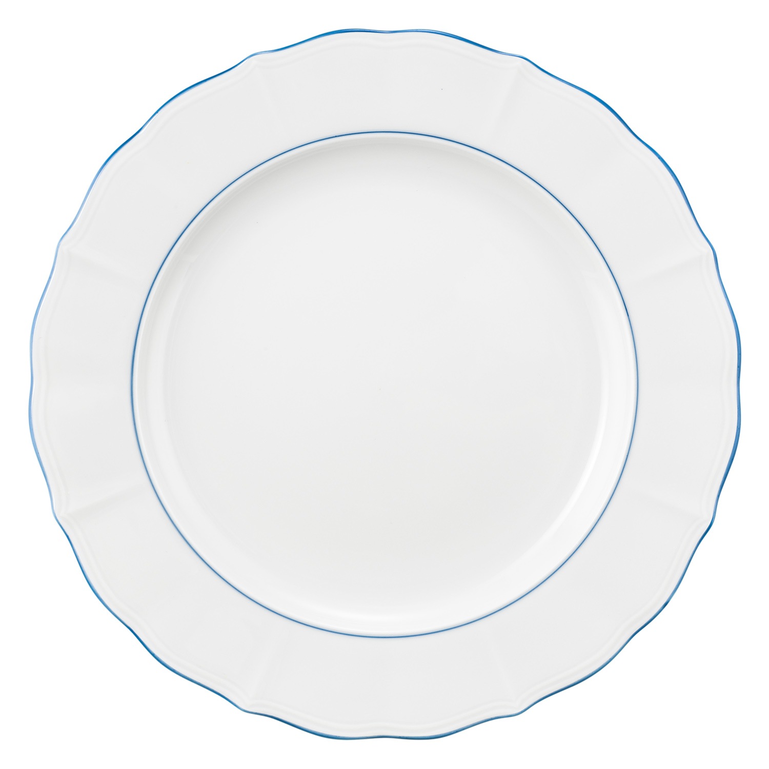 Seltmann Weiden Tafelservice »Tafelservice 12-teilig Sonate Blue Lines, Teller, Suppenteller« Speiseeller, Suppenteller, weiß, blau