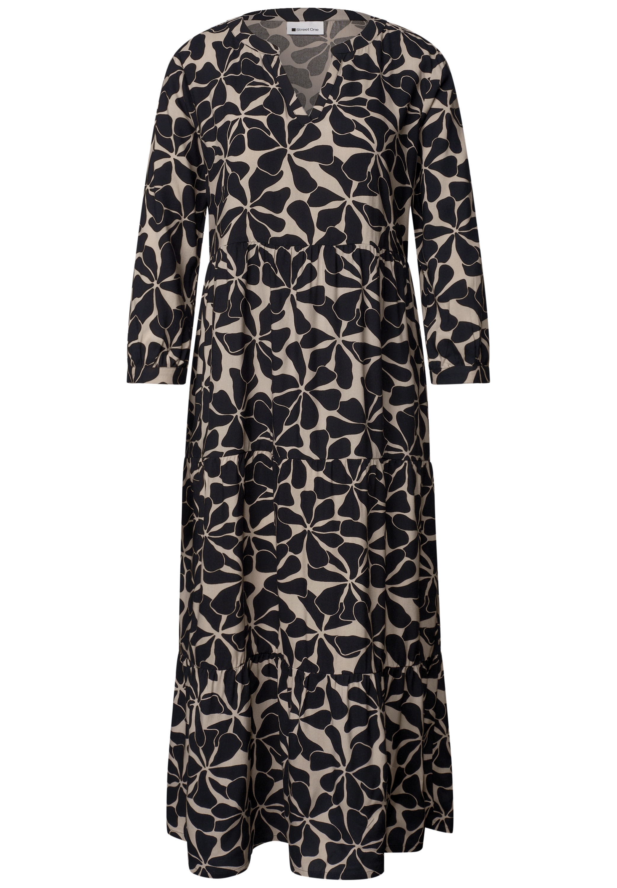 STREET ONE Midikleid Ohne Taschen aus Viskose
