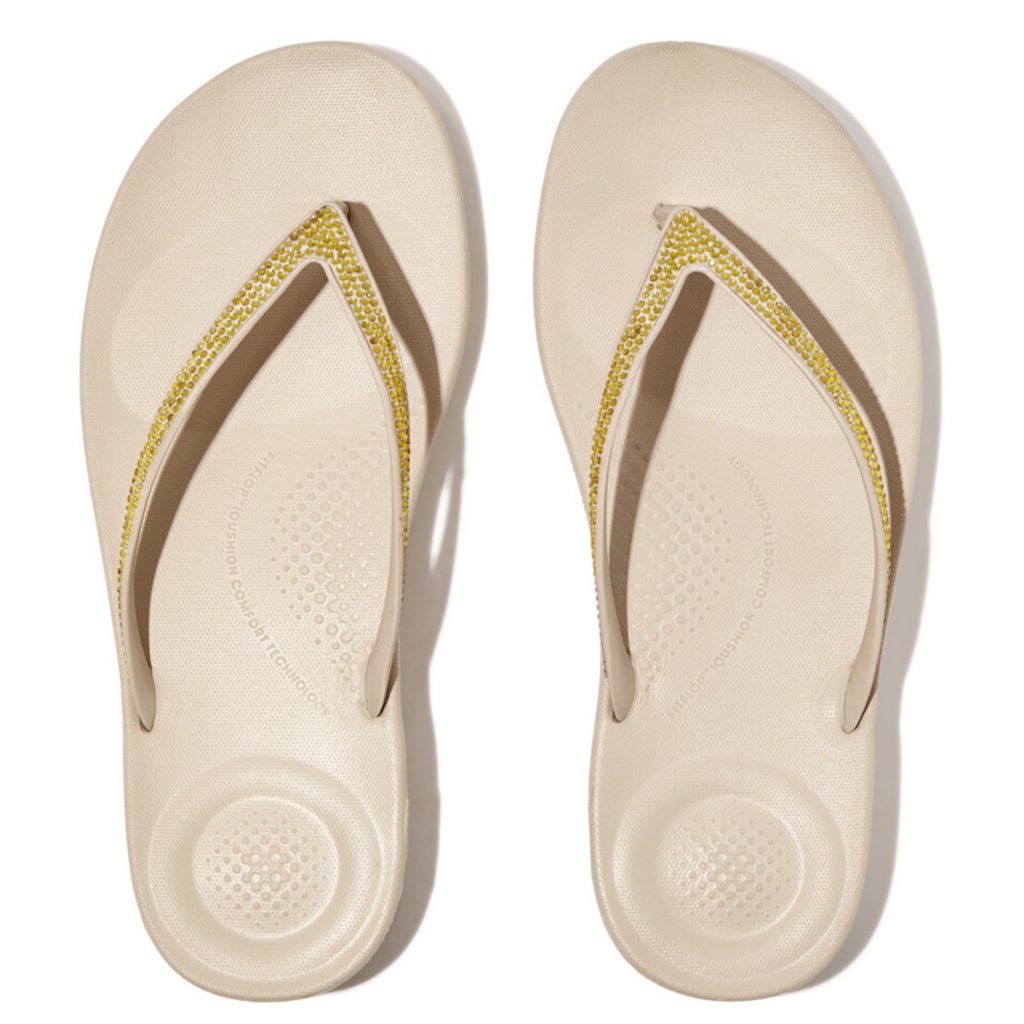 Fitflop Zehentrenner »iQUSHION SPARKLE - CLASSIC«