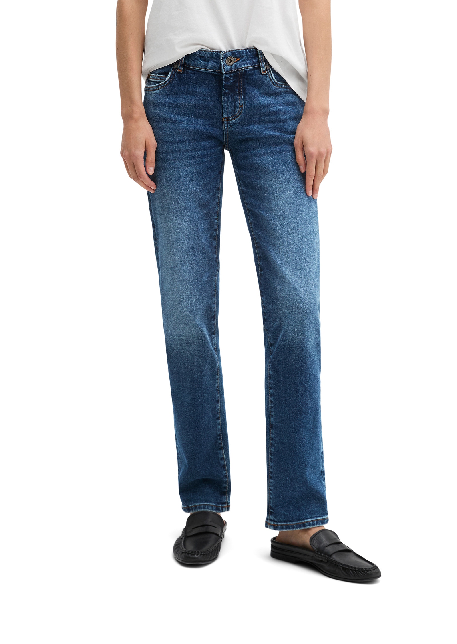 Marc O'Polo Straight-Jeans »aus Bio-Baumwolle-Mix«