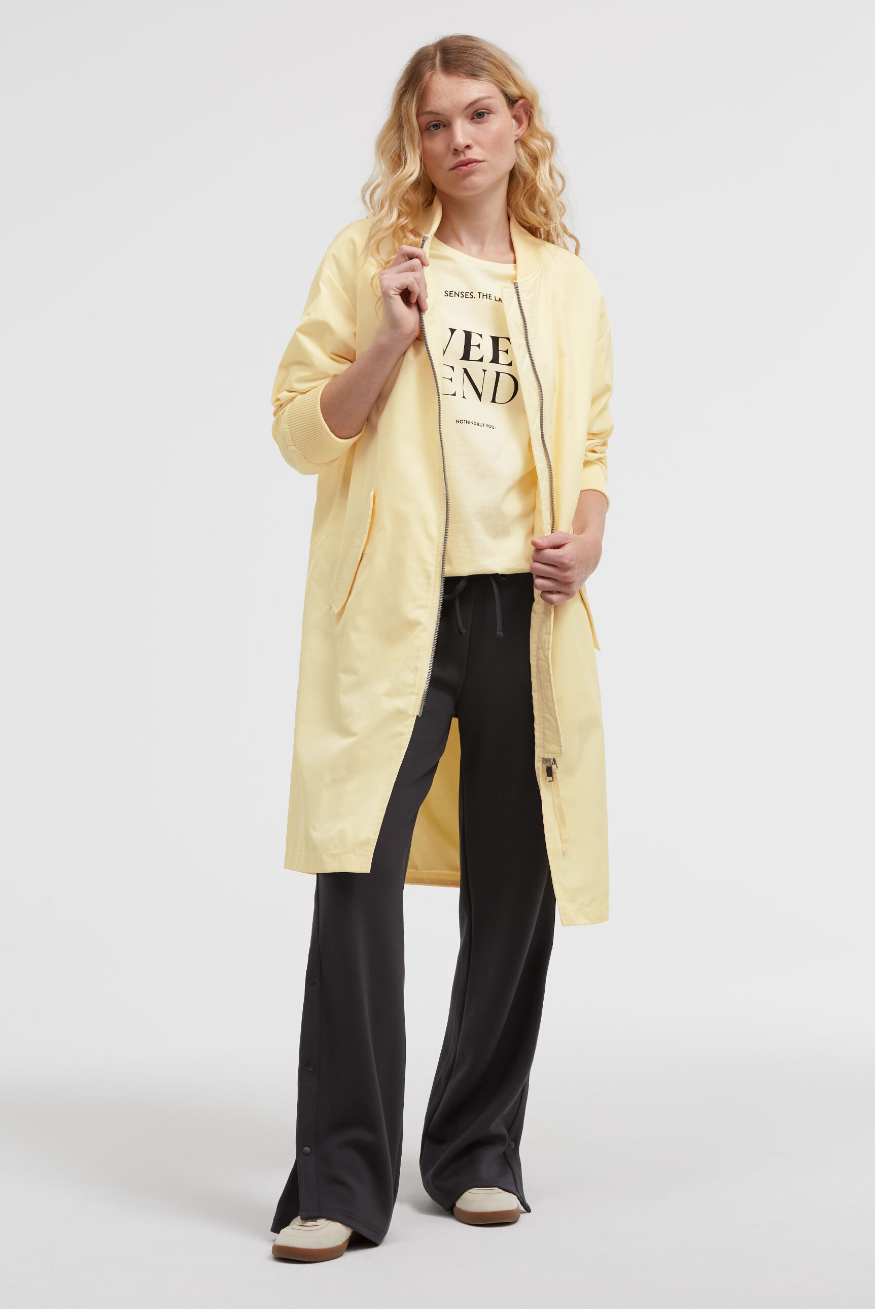 SENSES.THE LABEL Blouson ohne Kapuze mit Zwei-Wege-Reißverschluss