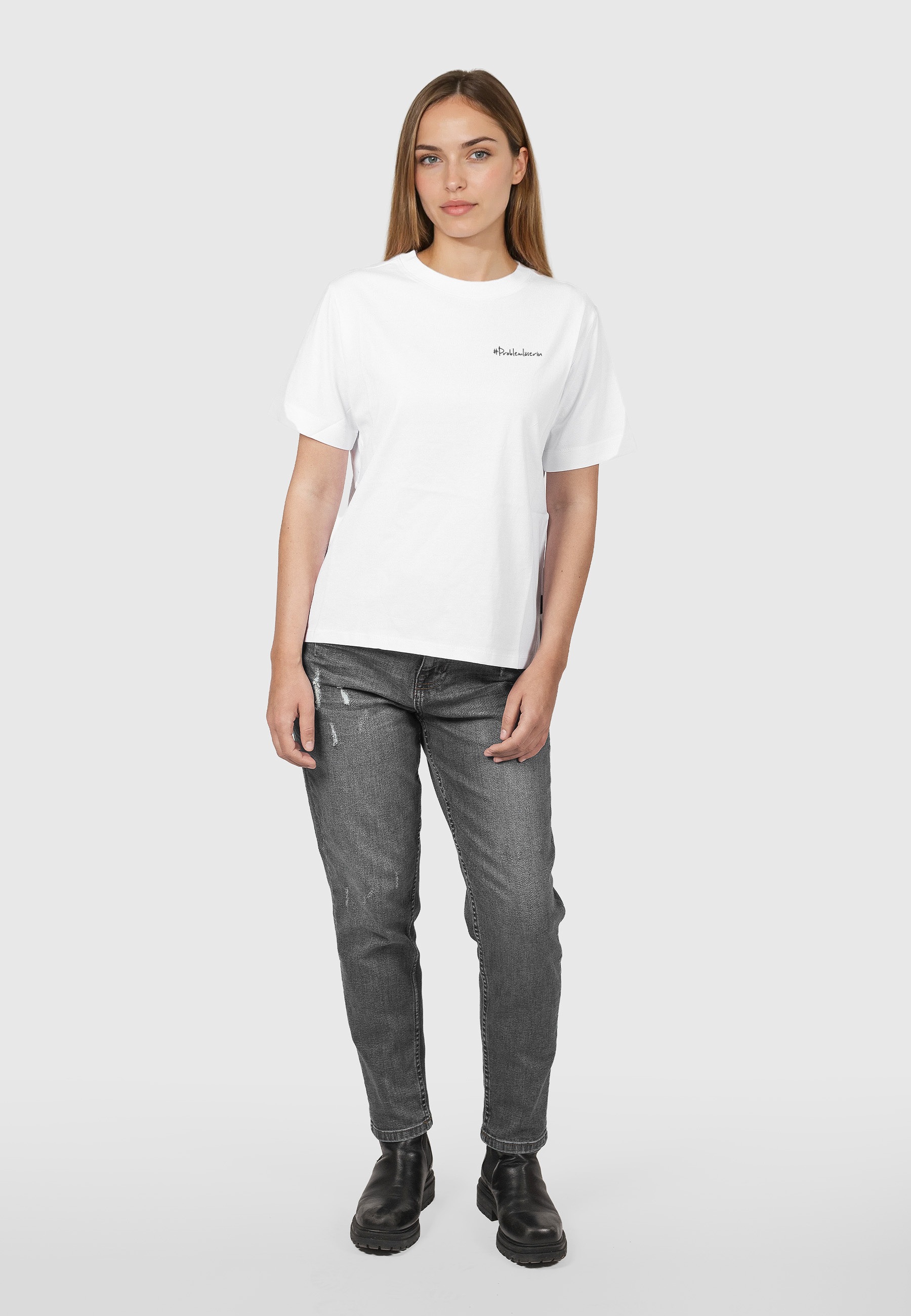 Kleinigkeit T-Shirt »Kleinigkeit Görls Easyfit Shört #Problemlöserin« 1