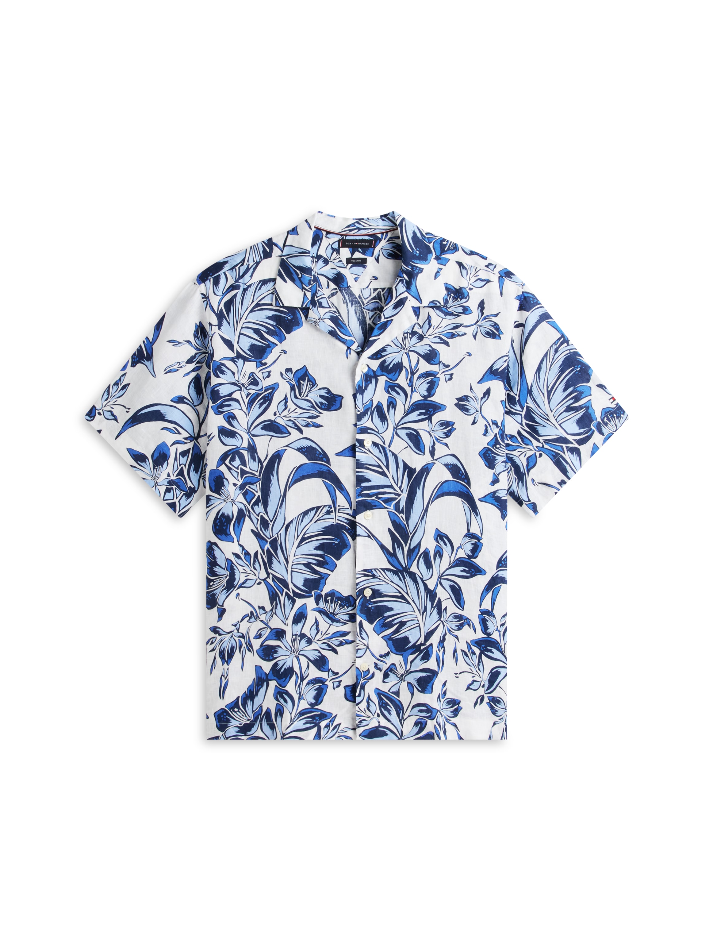 Tommy Hilfiger Big & Tall Kurzarmhemd »BT-LINEN FLORAL AOP« Leinenhemd, regular fit, Große Größen