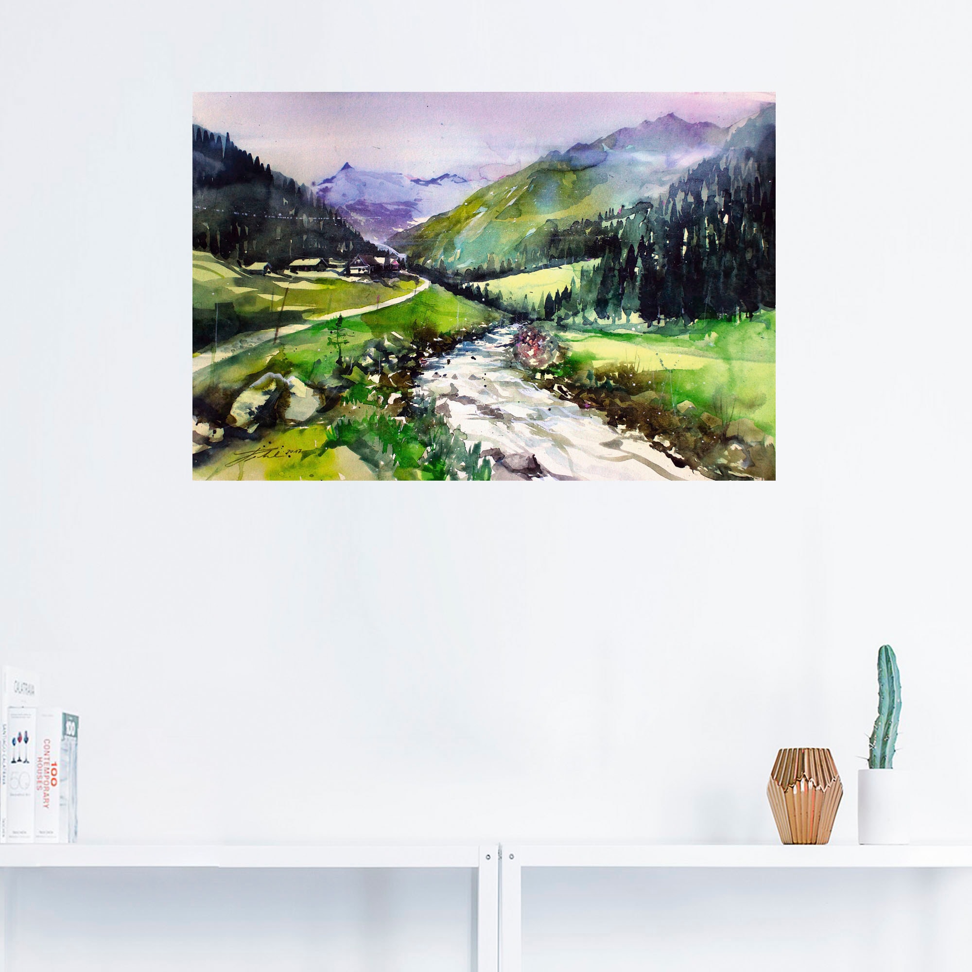 Artland Wandbild »Salzburger Pinzgau, Habachtal«, Berge, (1 St.), als Alubild, Leinwandbild, Wandaufkleber oder Poster in versch. Größen