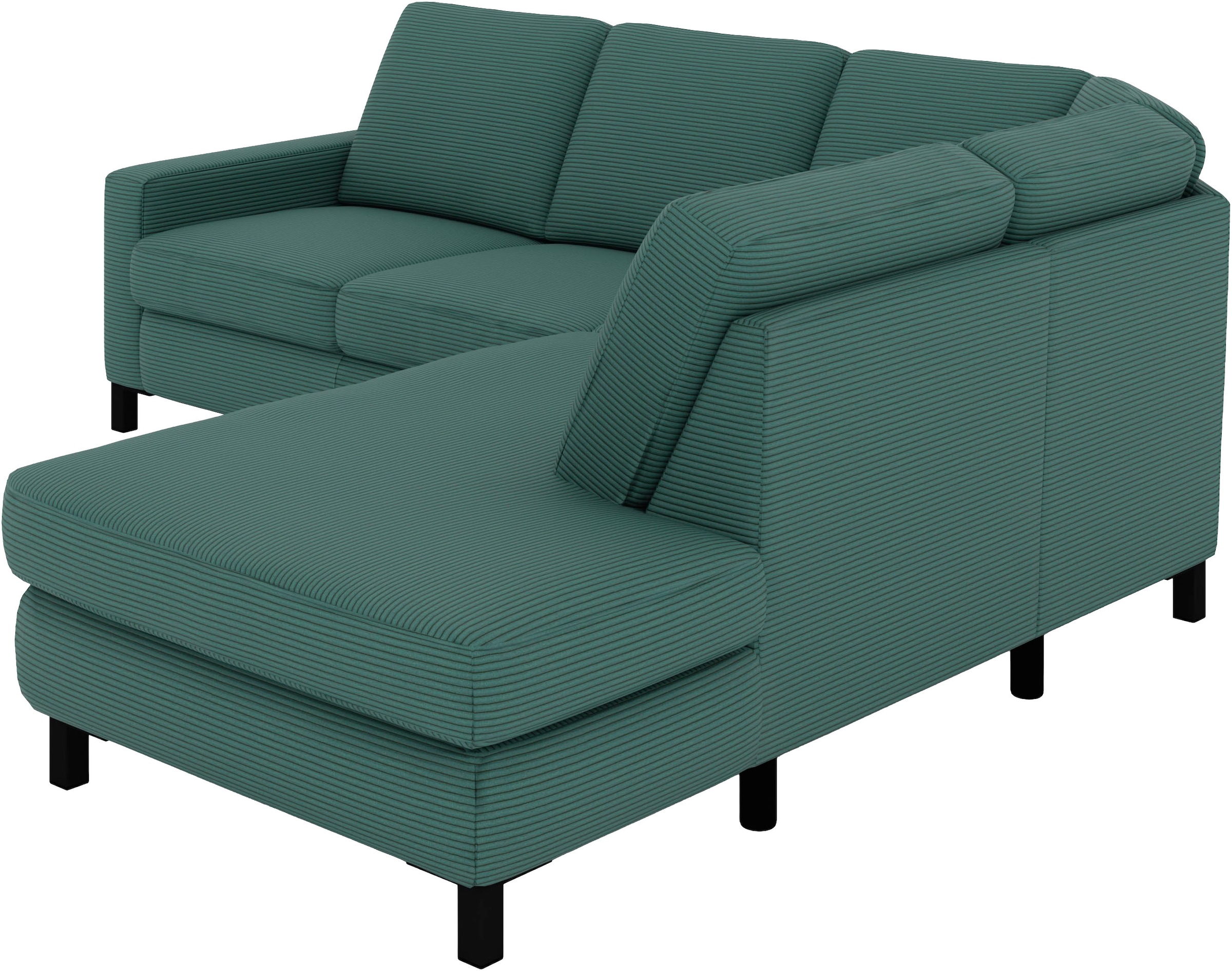 Musterring Ecksofa »MR365« Mit flacher 15 cm Armlehne, wahlweise in 3 Materialien, 233 x 219 cm