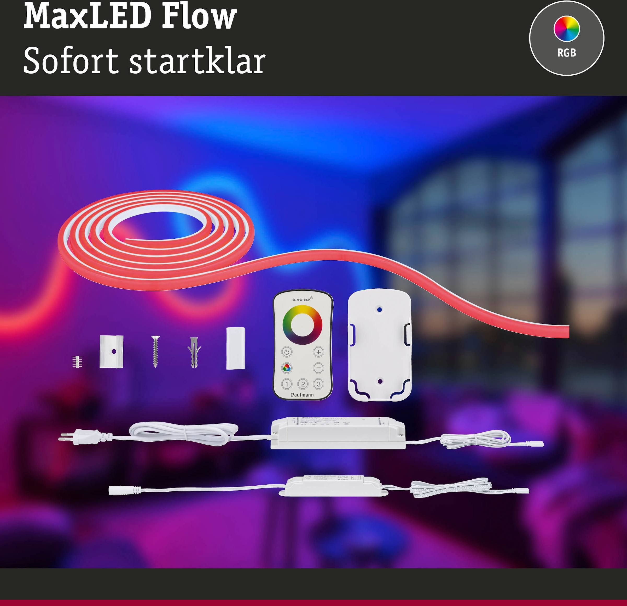 Paulmann LED-Streifen »MaxLED Flow RGB Basic Set 3m«