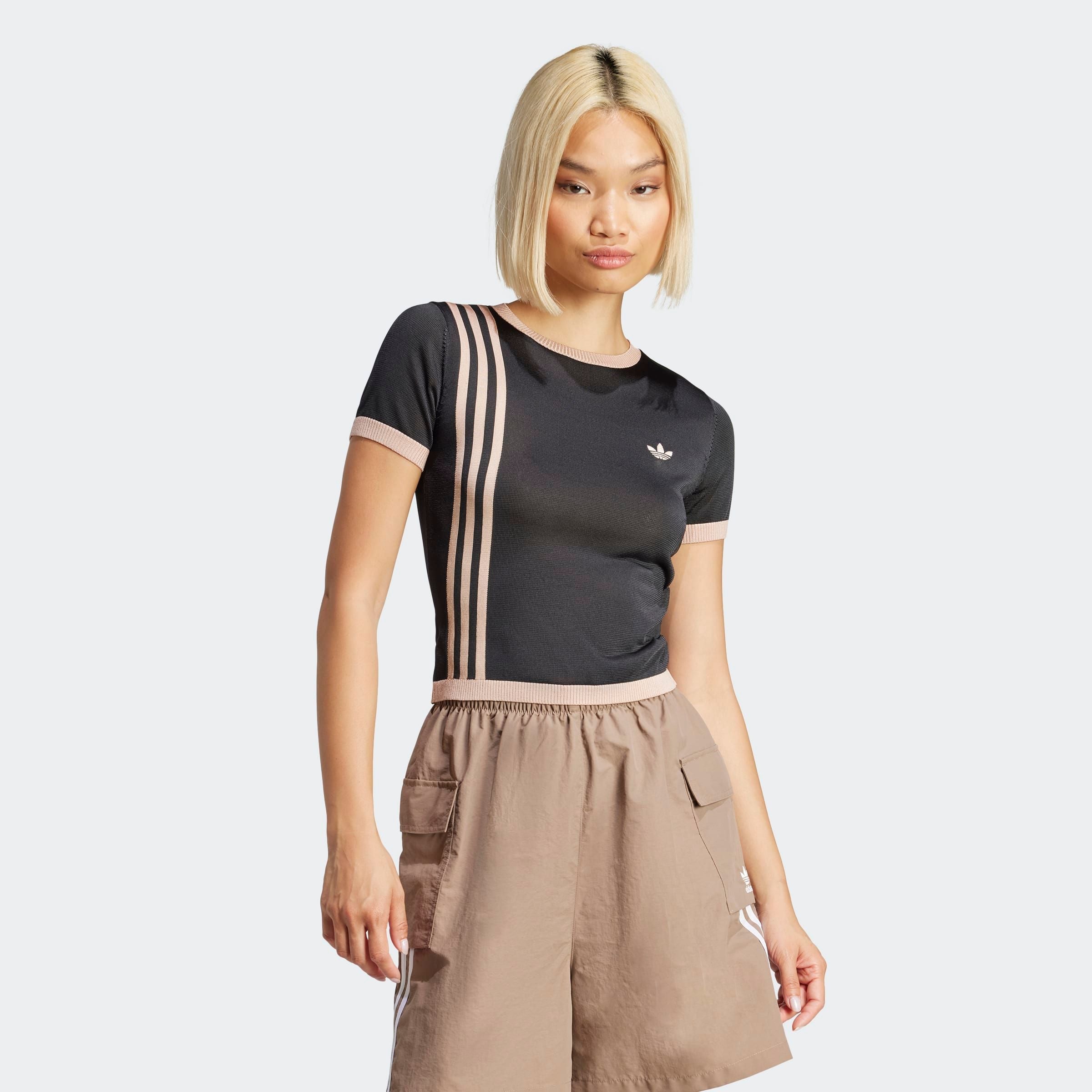 adidas Originals T-Shirt "KNITTED 3-STREIFEN" günstig online kaufen