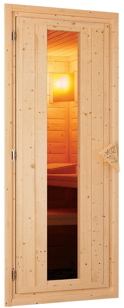 Karibu Sauna »Menja«, 9-kW-Ofen mit externer Steuerung