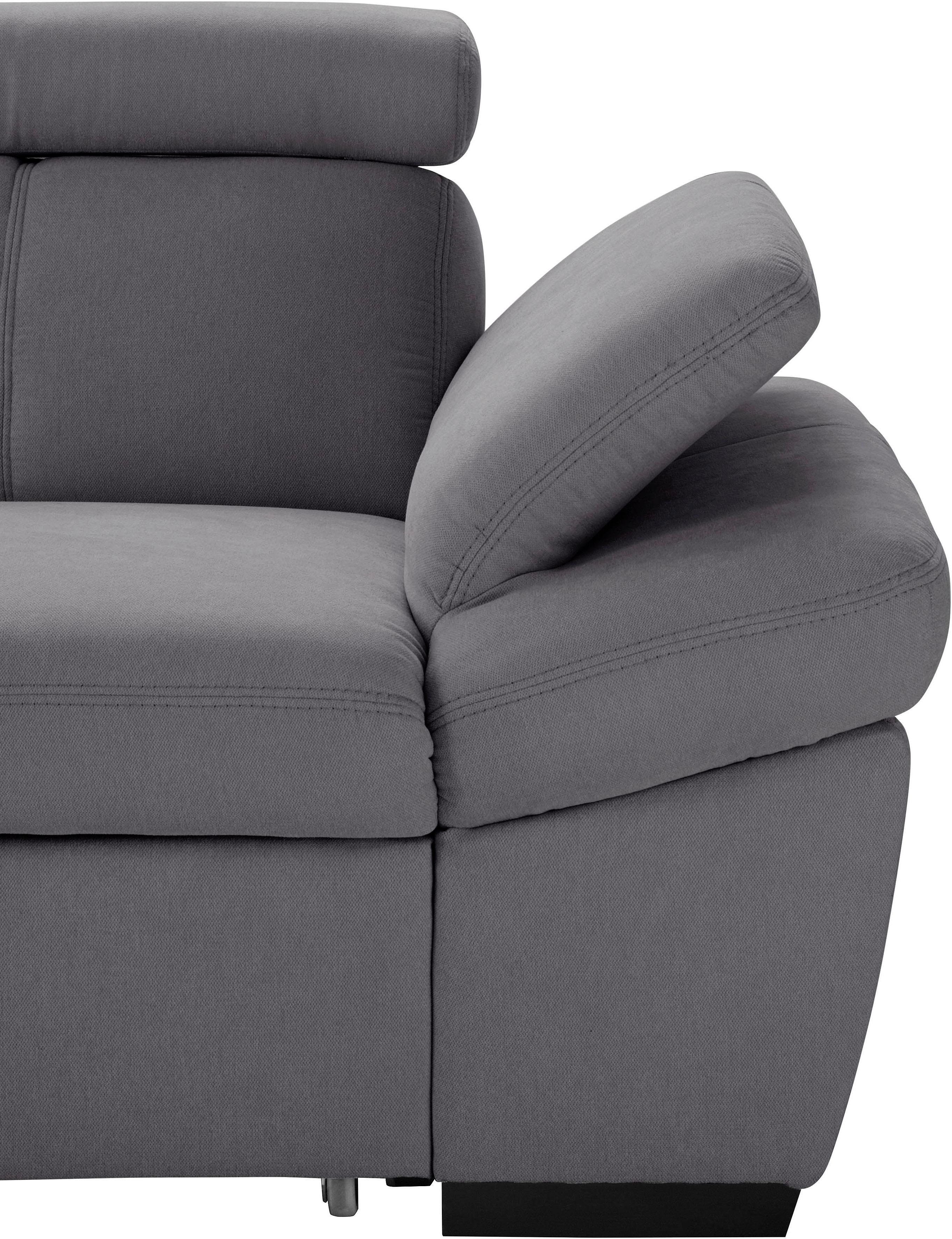 Thumbnail - exxpo - sofa fashion Ecksofa "Salerno, inkl. Arm-& Kopfteilverstellung, bequem, Breite 280cm, L-Form" wahlweise mit Bett...