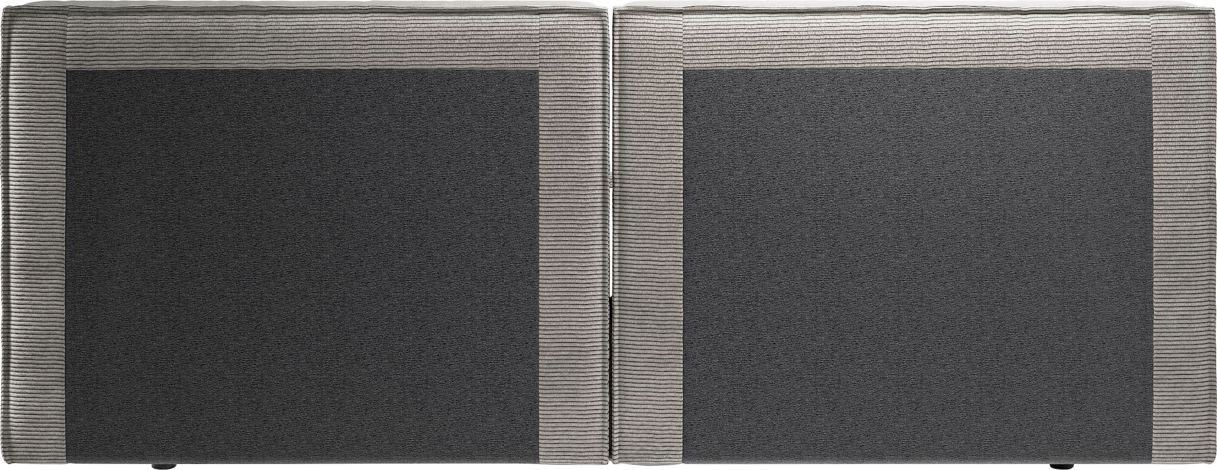INOSIGN Polsterbett »Adrina mit Biesenoptik, Feincord und Luxus-Microfaser«, bis 280kg, auch in Überlänge 220 cm, 4 Breiten bis 200cm