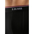 s.Oliver Boxer, (Packung, 3 St.), mit Print auf dem Bein