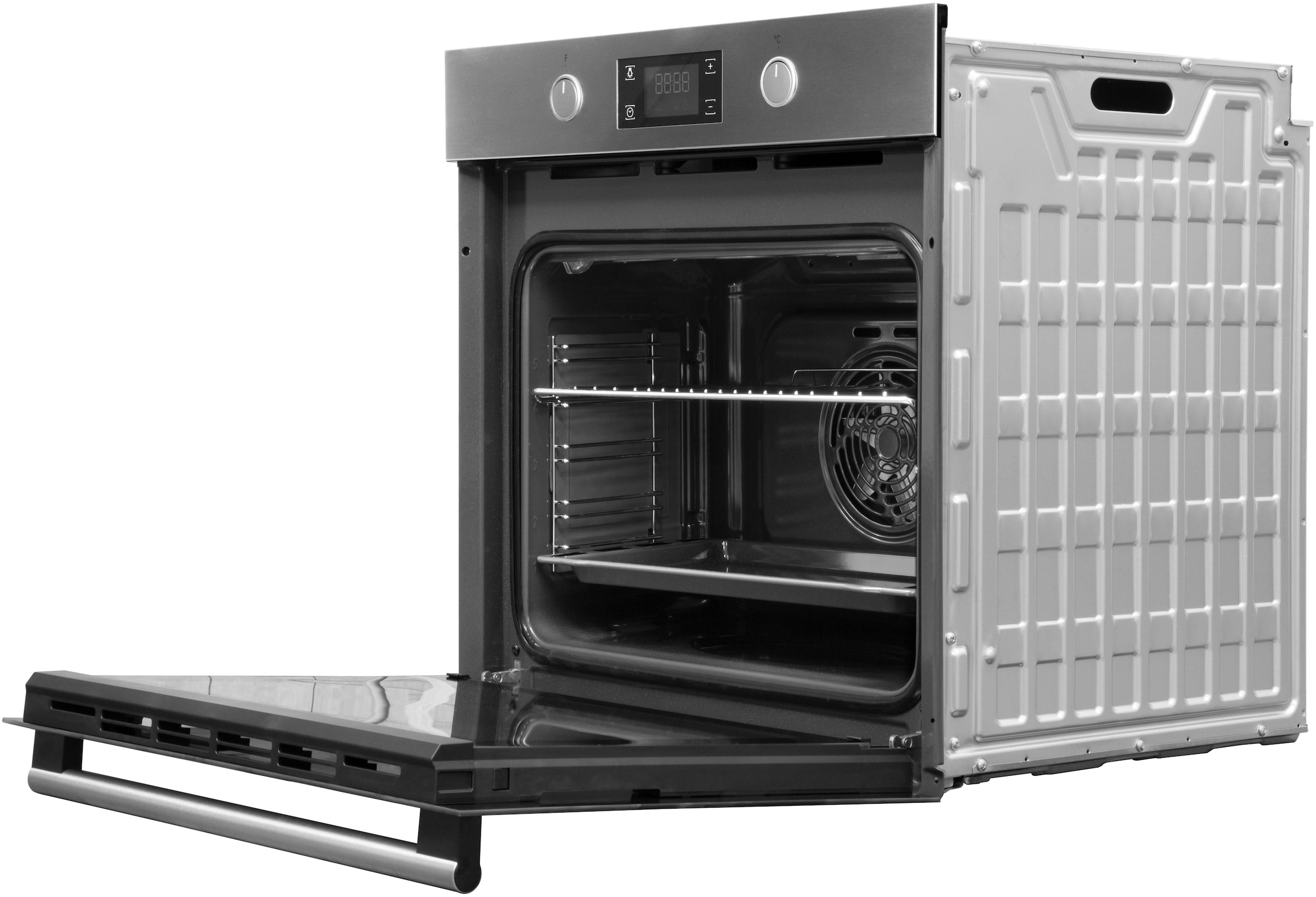BAUKNECHT Backofen-Set »BAR2 KP8V2 IN«, mit 2-fach-Teleskopauszug, Pyrolyse-Selbstreinigung, PowerHeißluft
