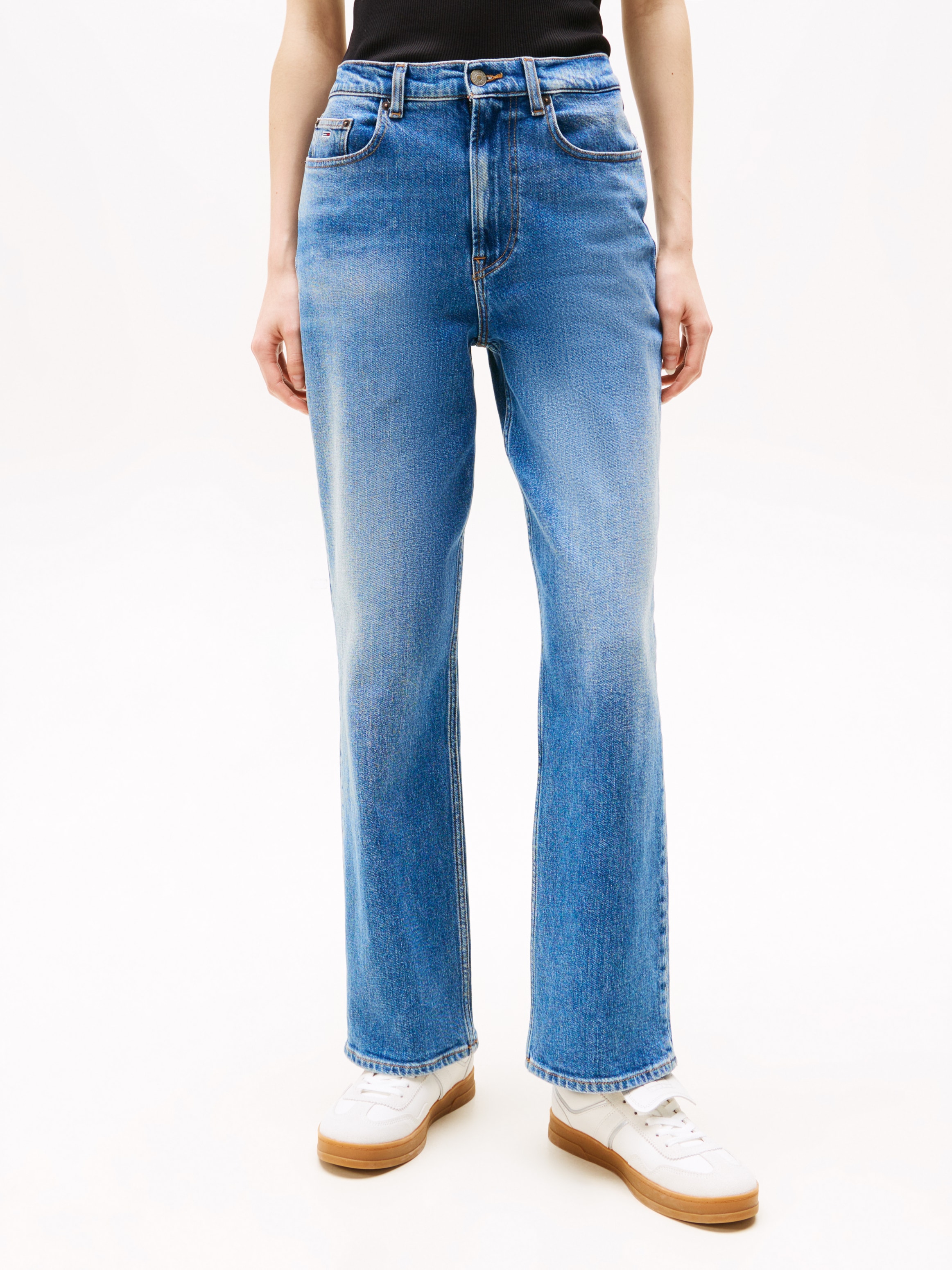 Tommy Jeans Straight-Jeans »Layla High Rise Slim Straight«, in Knöchellänge