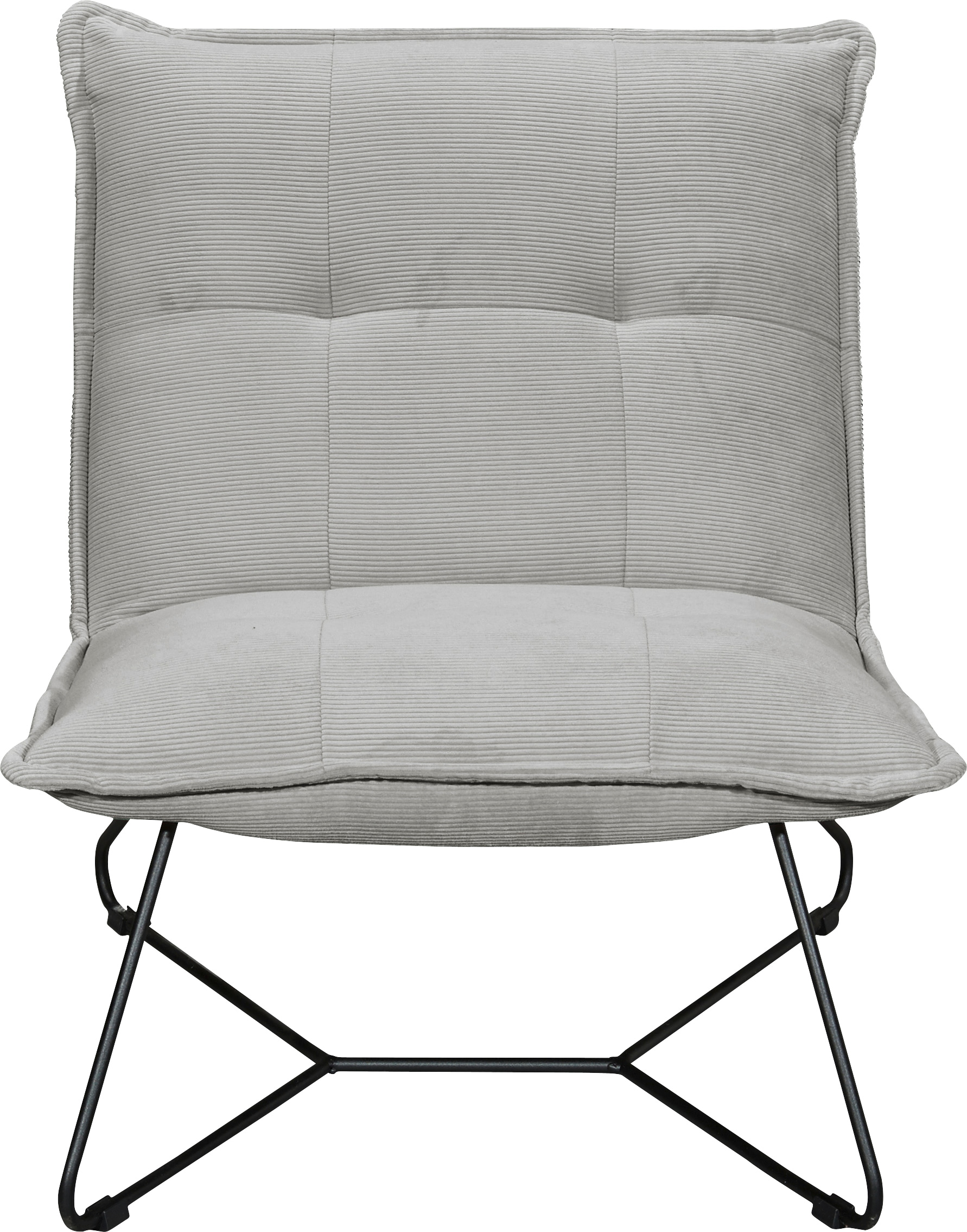 ED EXCITING DESIGN Sessel "Vico" mit Design-Gestell aus schwarzem Metall, i günstig online kaufen
