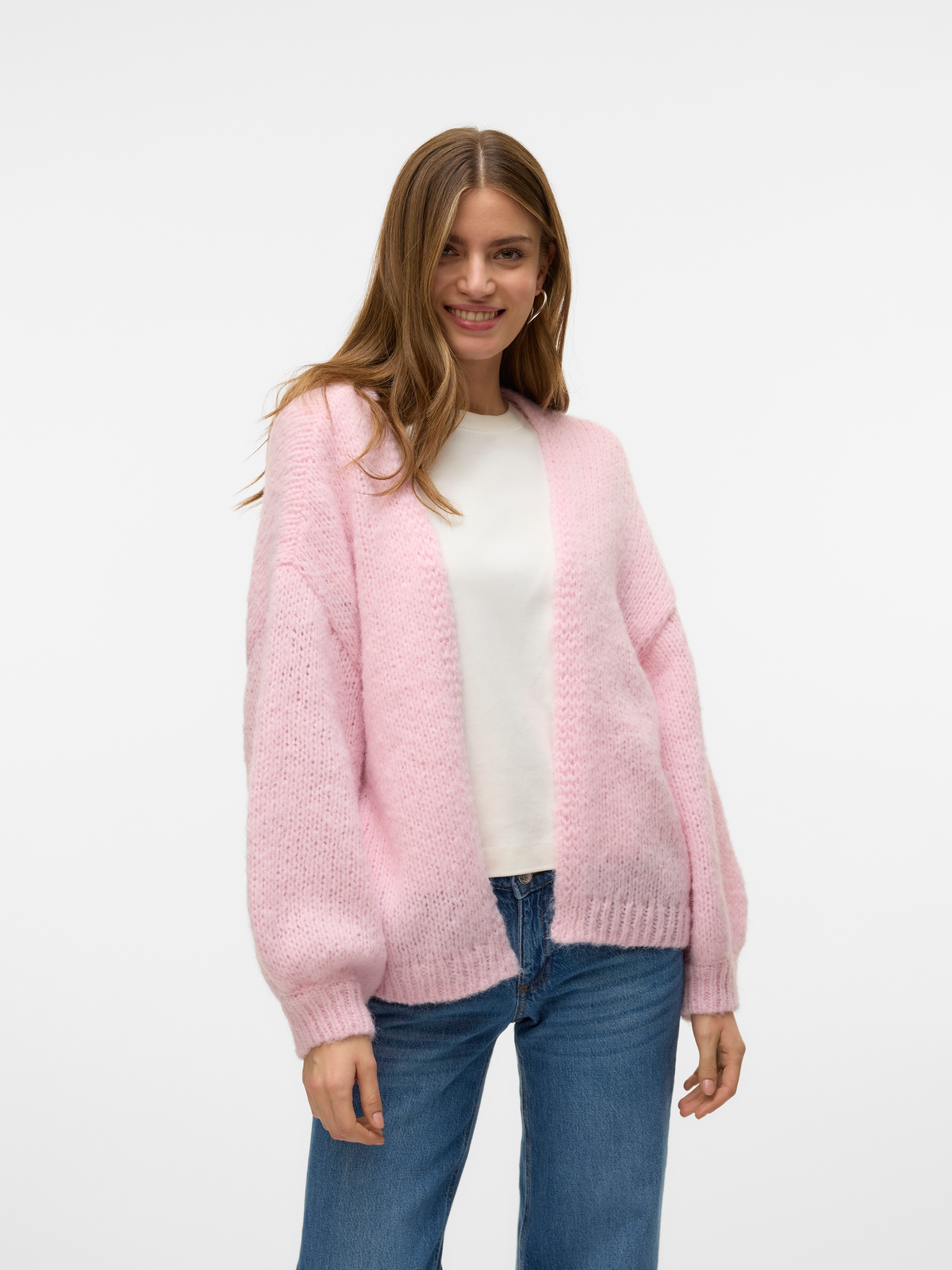 Vero Moda Strickjacke "VMMAYBE LS OPEN CARDIGAN GA REP" günstig online kaufen