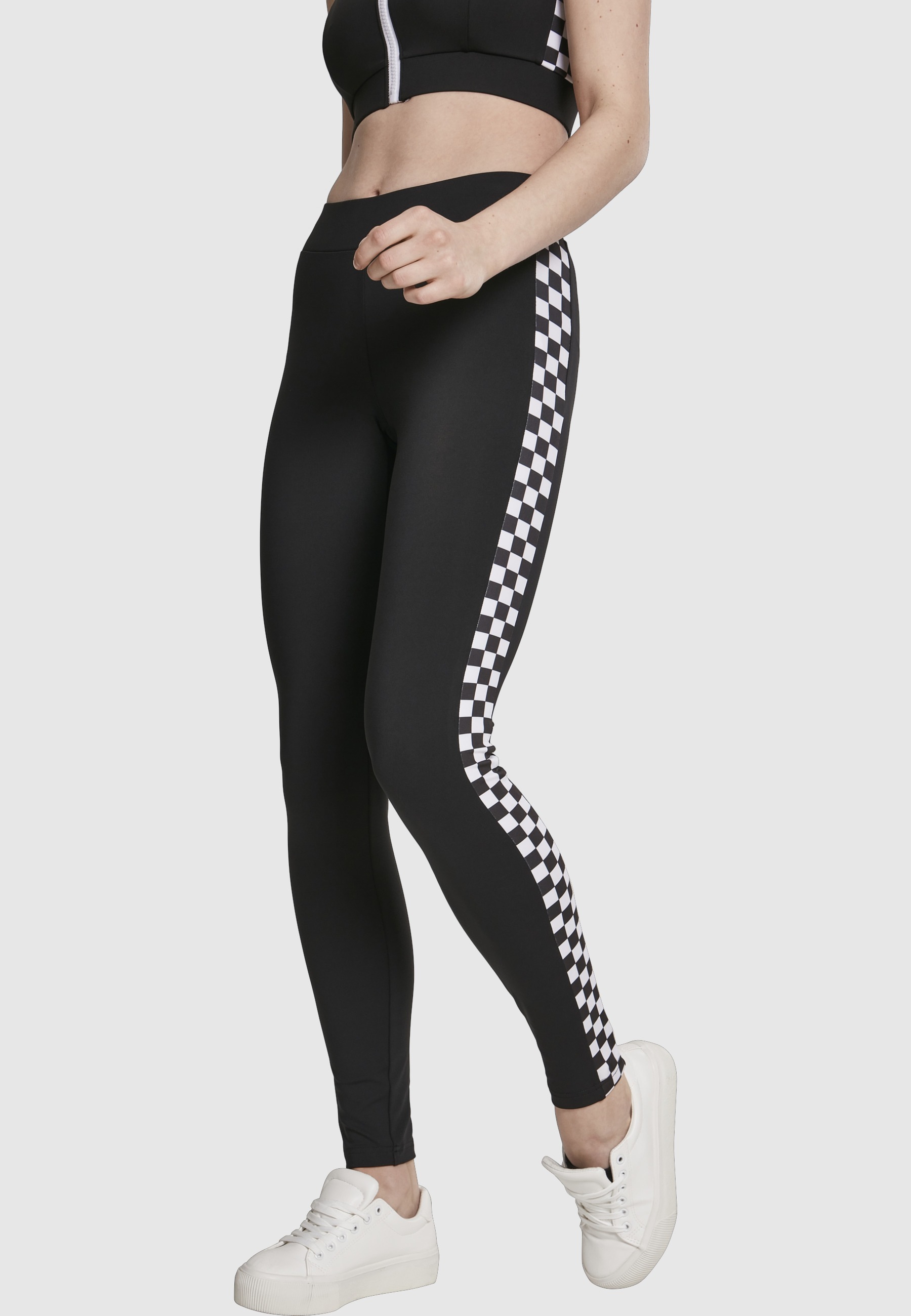 URBAN CLASSICS Leggings »Urban Classics Damen Ladies Side Check Leggings«