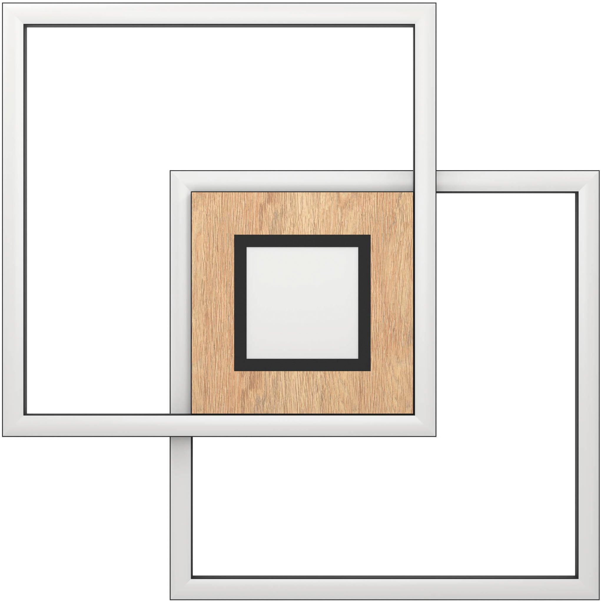 EGLO Deckenleuchte »Marinello Deckenlampe, Wohnzimmerlampe aus Metall, Holz und Kunststoff« LED-Modul 1 Stk. Kaltweiß | Neutralweiß | Warmweiß