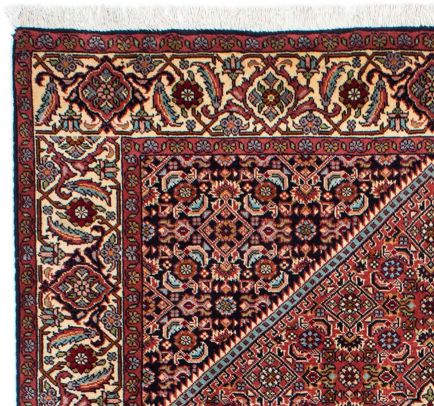 morgenland Wollteppich »Bidjar - Zanjan Medaillon Rosso 220 x 135 cm«, rechteckig, Unikat mit Zertifikat