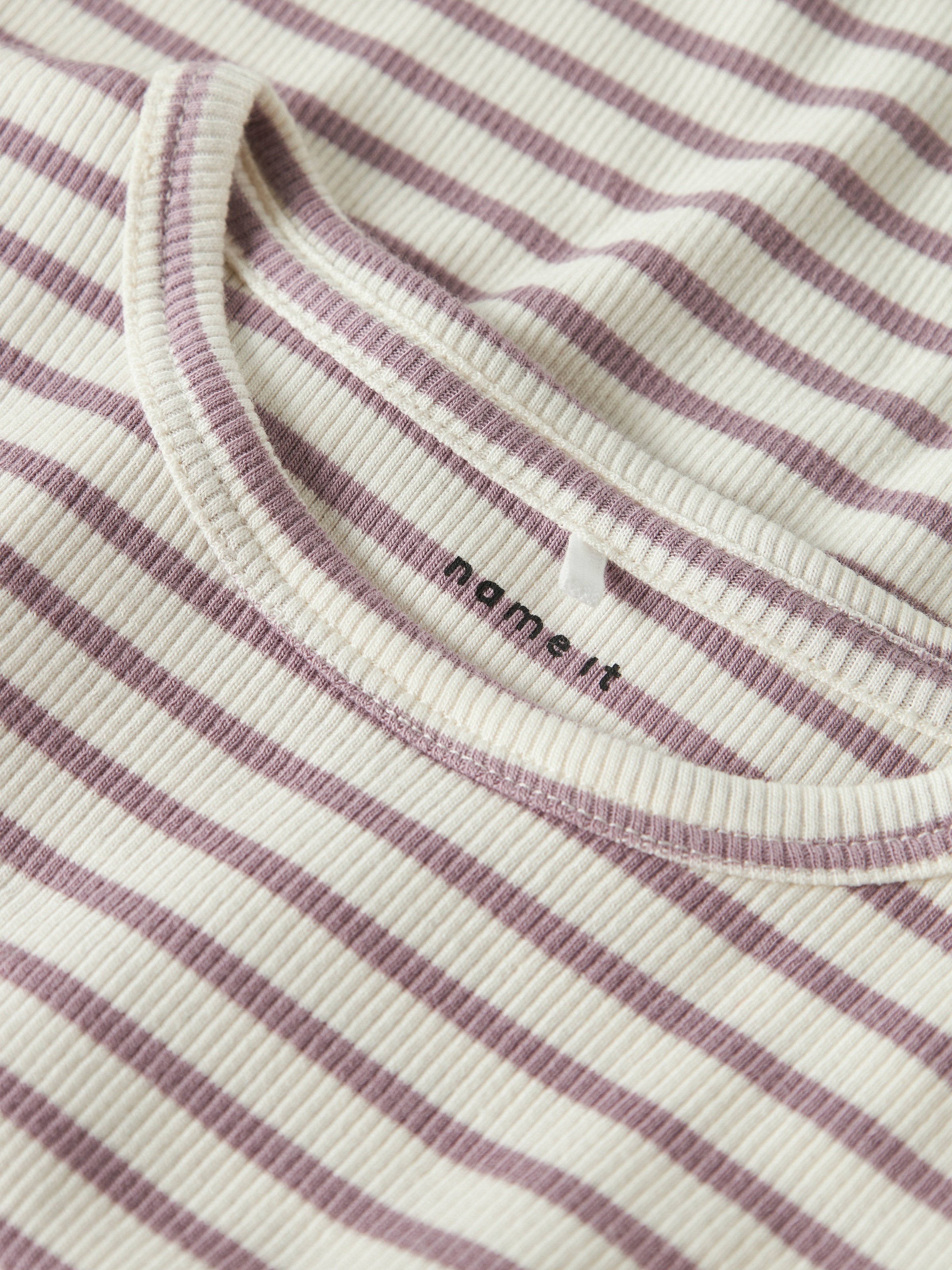 Thumbnail - Name It Langarmshirt "NMNBANI LS XSL TOP NOOS" Ringel-Look in toller Rippen-Qualität