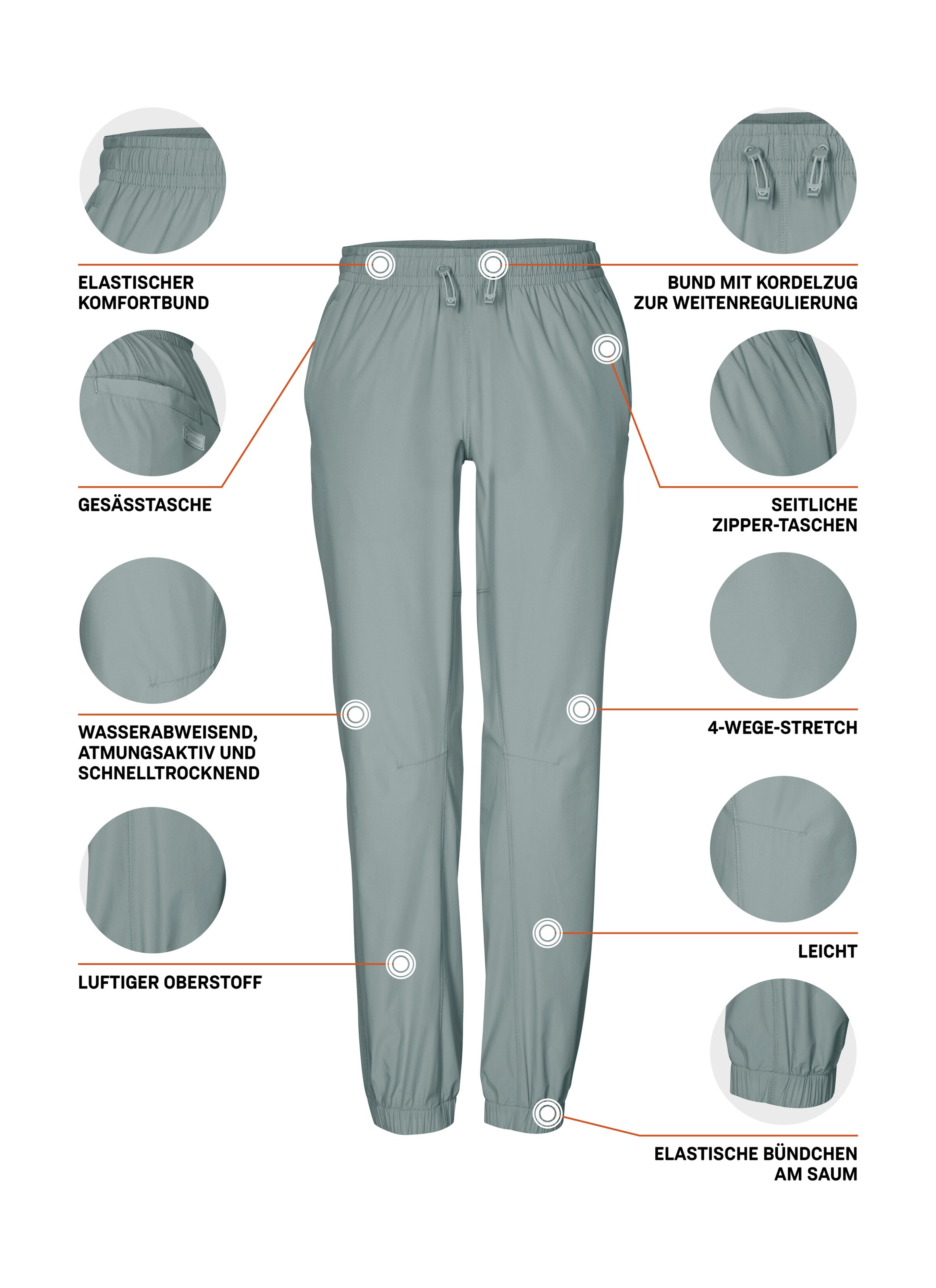 Killtec Funktionshose »KOS 180 WMN PNTS«  Leichte, schnelltrocknende Funktionshose mit 4-Wege-Stretch
