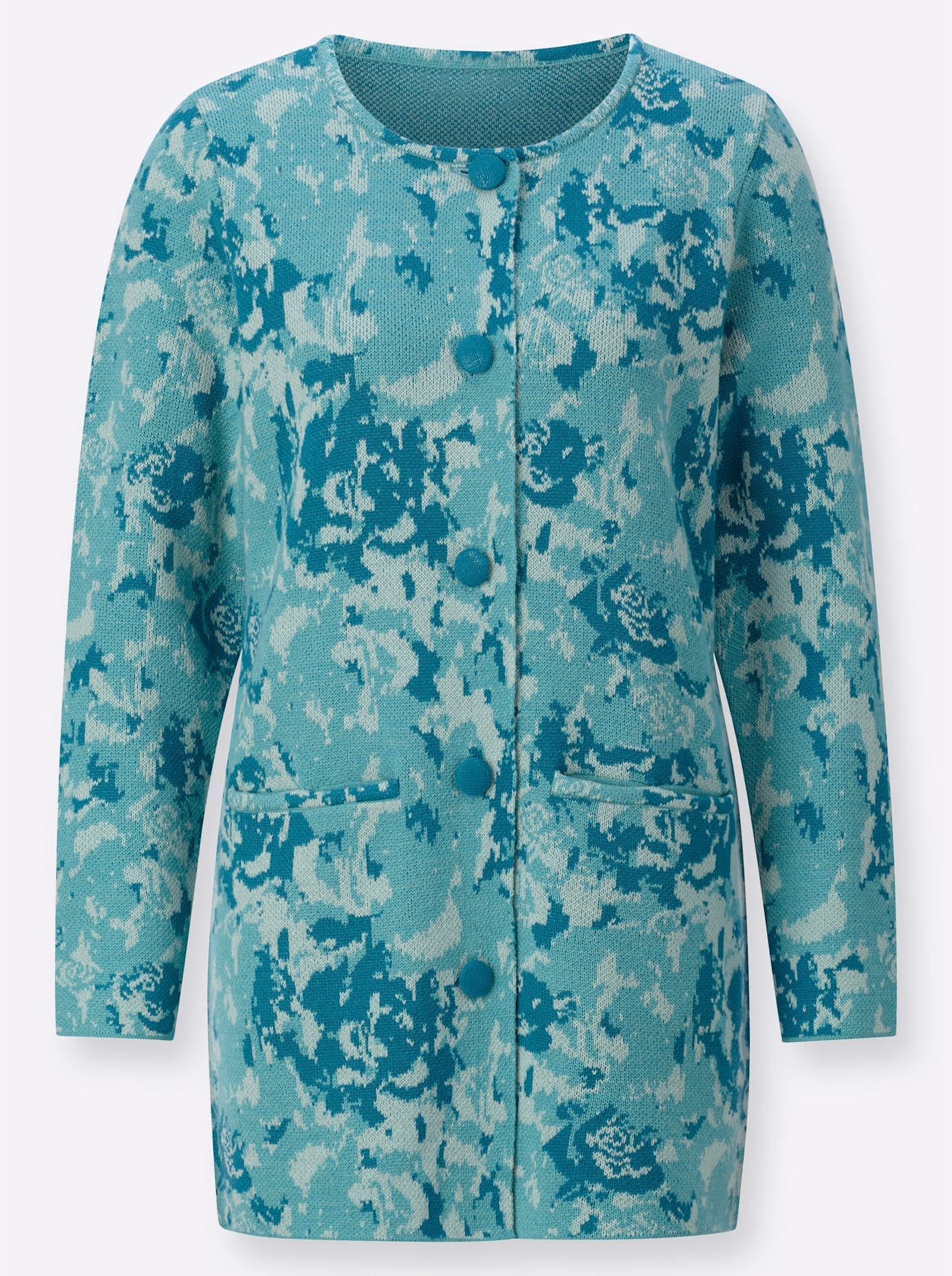 creation L Jacquardstrickjacke