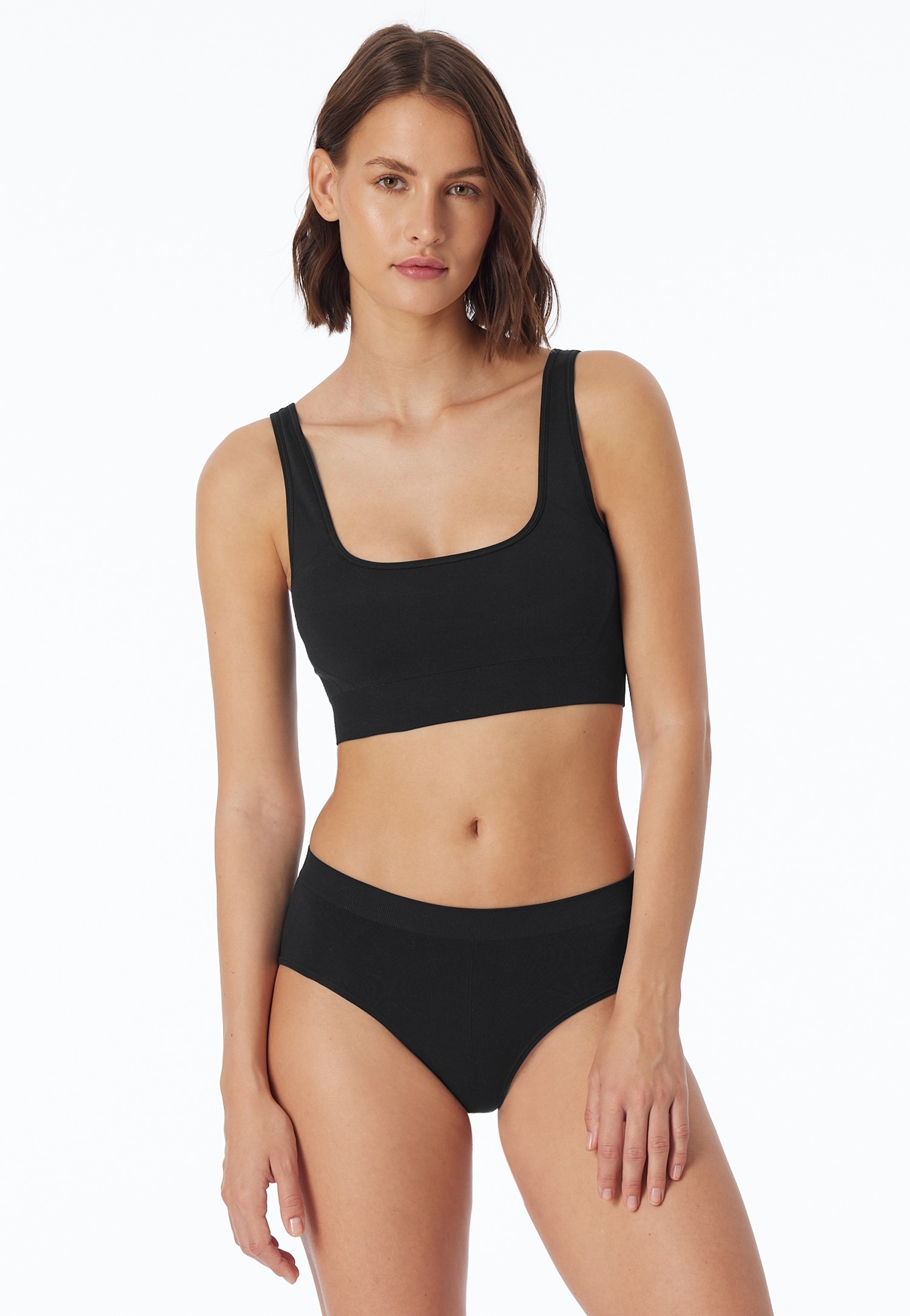 Schiesser Bustier »Casual Seamless«, 2in1, wendebar, U- oder V-Ausschnitt, ohne störende Seitennähte
