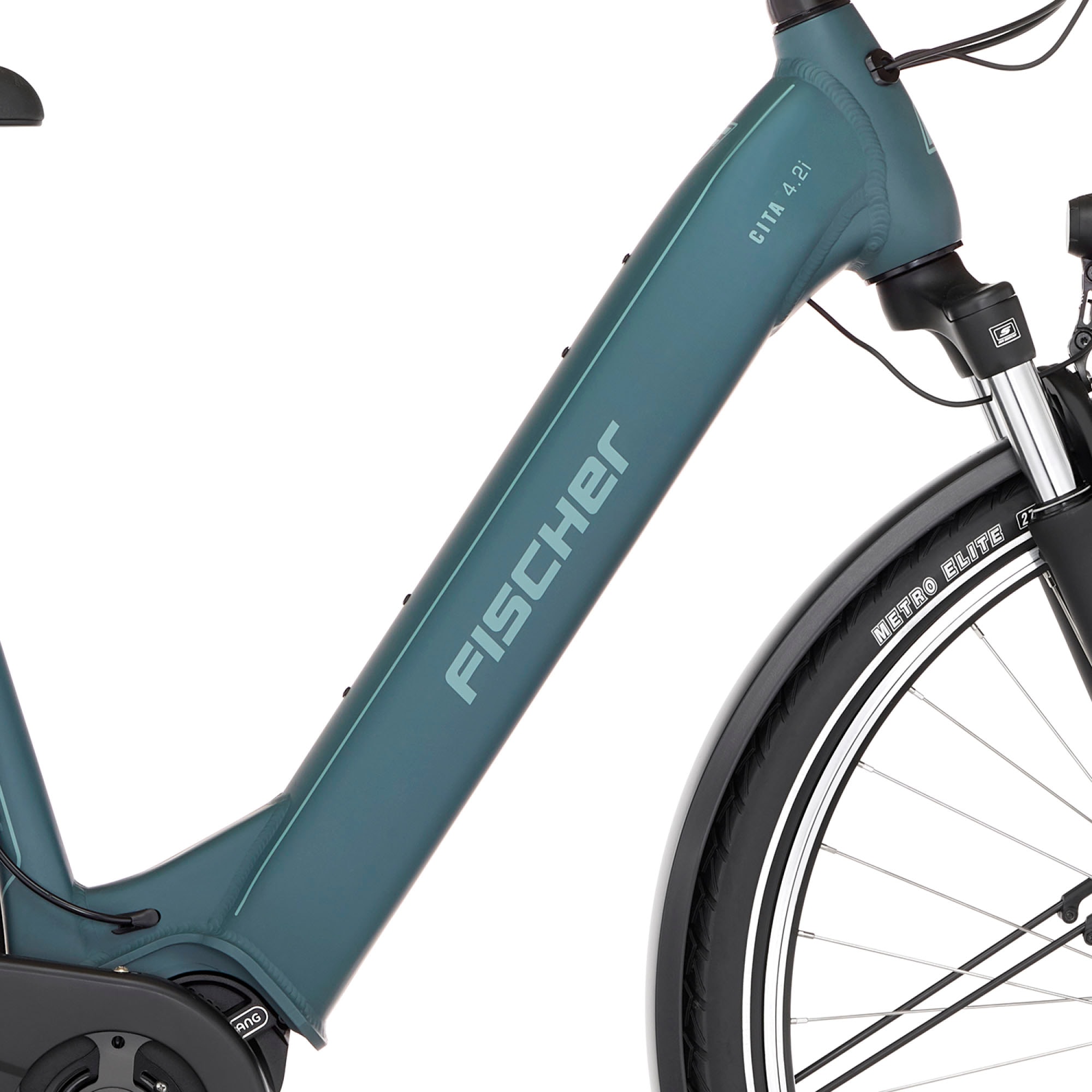 FISCHER Fahrrad E-Bike »CITA 4.2I 711«, 7 Gang, Shimano, Nexus, Mittelmotor 250 W, (Schloss), Pedelec, Elektrofahrrad für Damen u. Herren