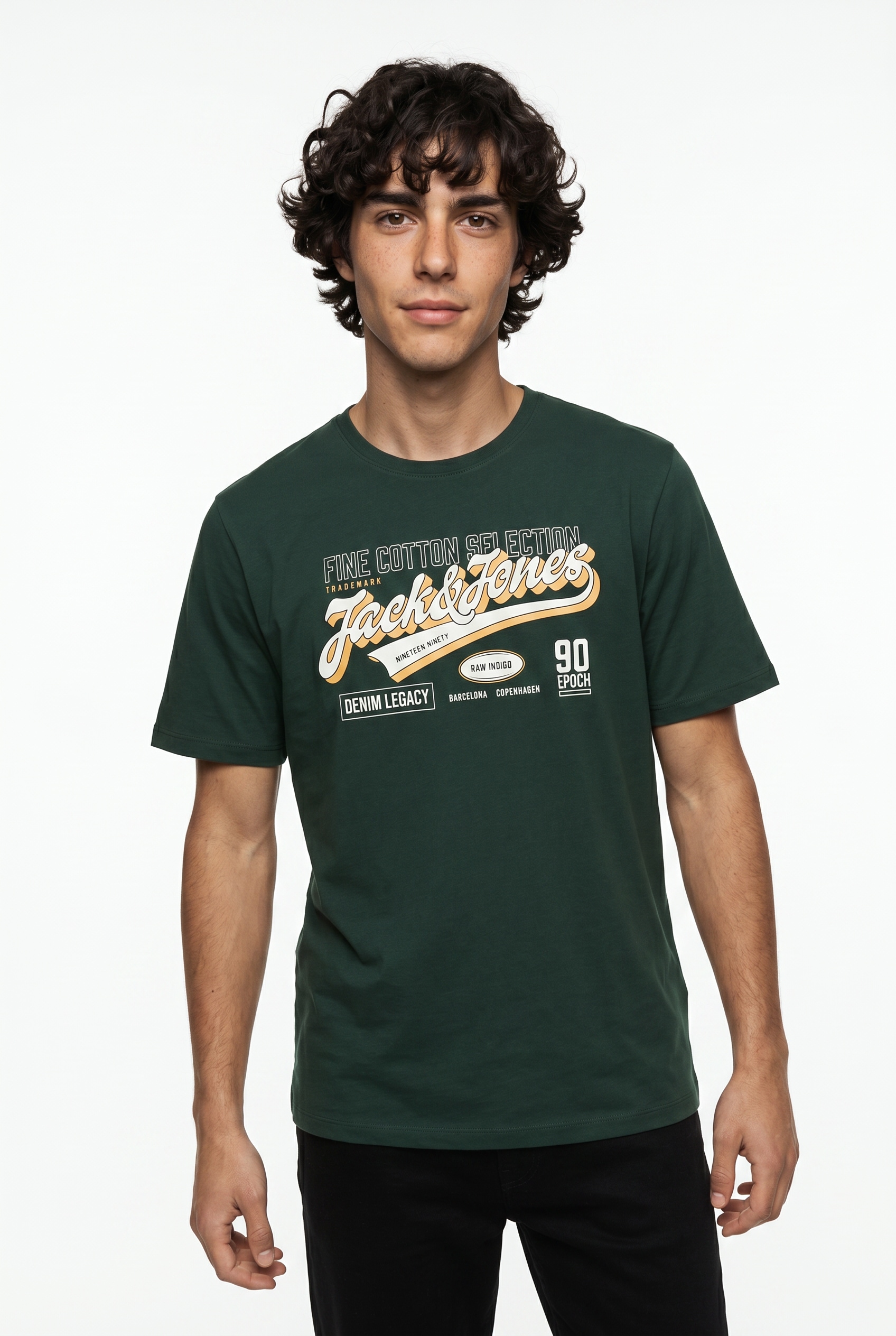 Jack & Jones 1100000002199 "JJELOGO TEE SS O-NECK 2 COL AW26 SN" Baumwolle, regular fit