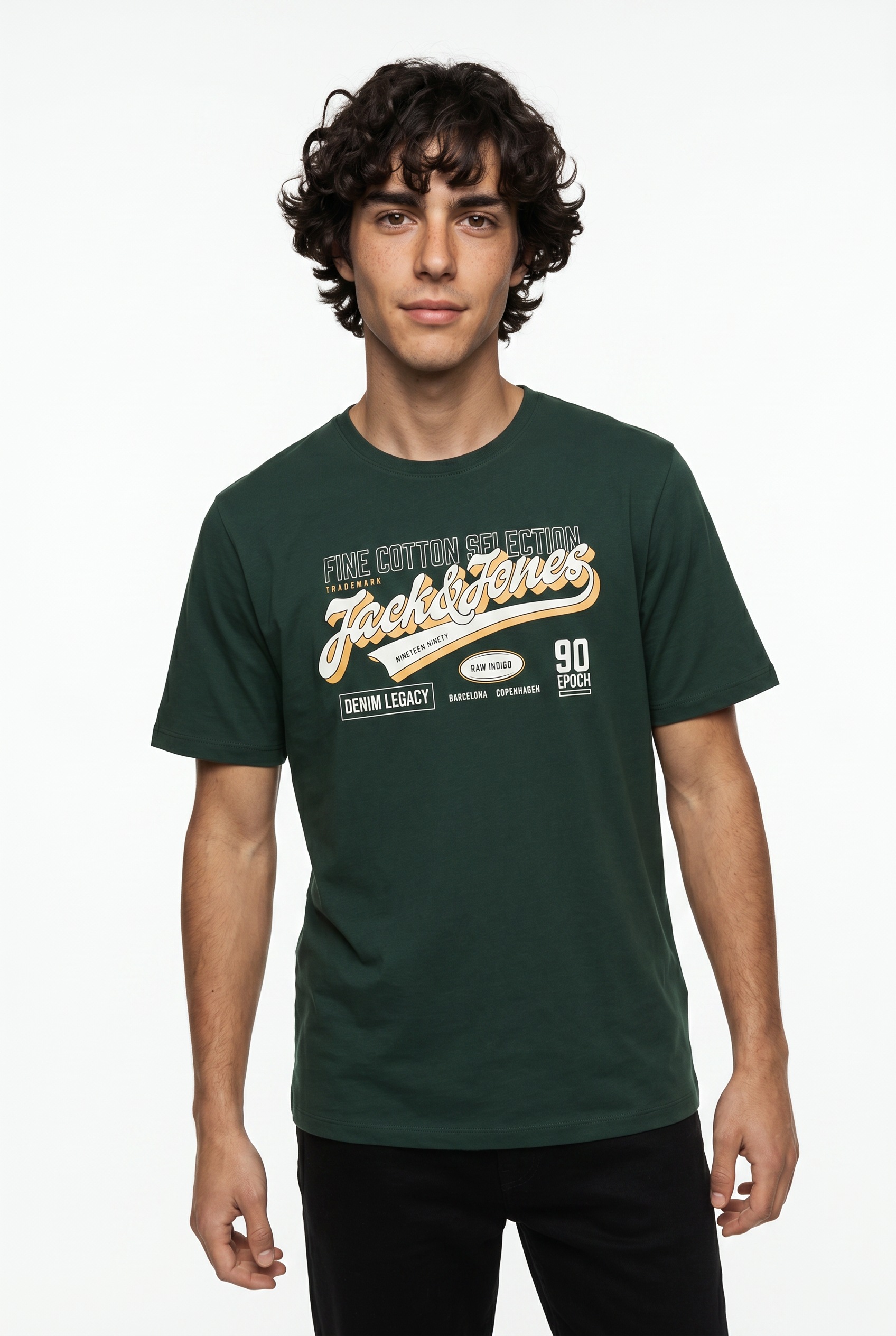 Jack & Jones T-Shirt "Jjelogo Tee Ss O-Neck 2 Col AW26 Sn" Baumwolle, Regular Fit