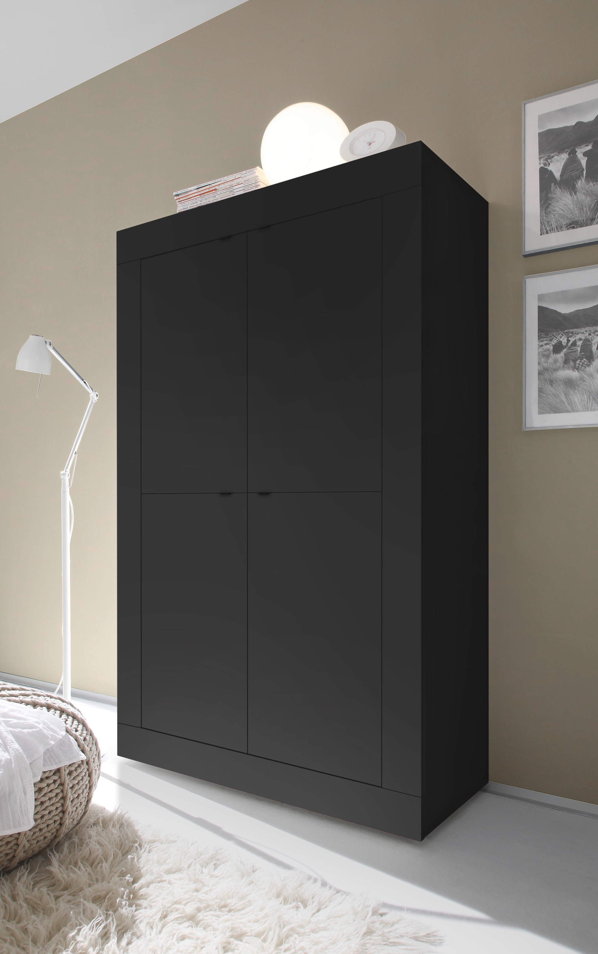 Home affaire Highboard "Basic Höhe 162 cm, Breite 102 cm, Kommode 4 Türen, günstig online kaufen