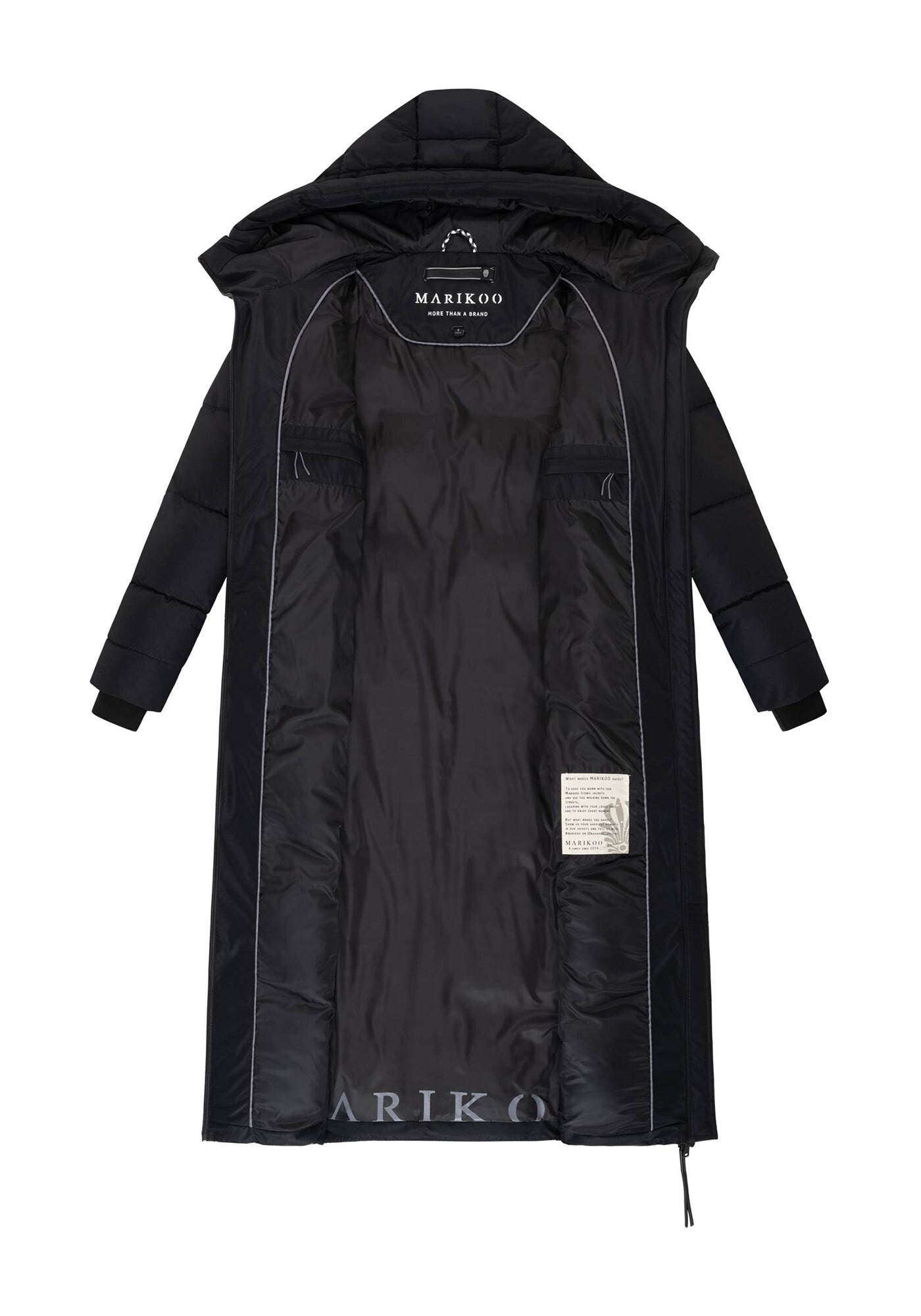 Marikoo Winterjacke »Firella«, extra langer Designer Winter Parka