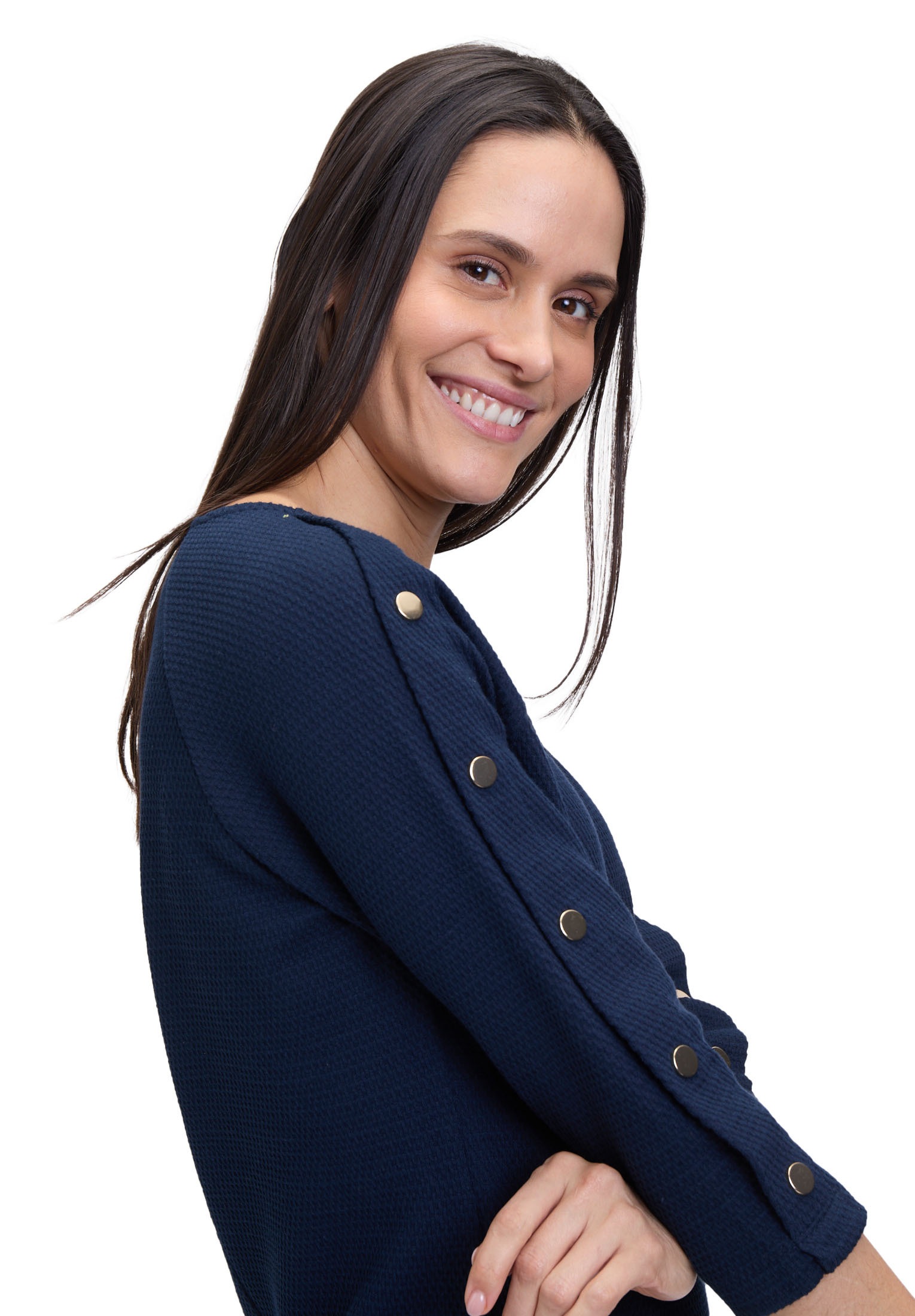 Betty Barclay Druckkleid »Betty Barclay Damen Casual-Kleid mit Knöpfen«, Knöpfe