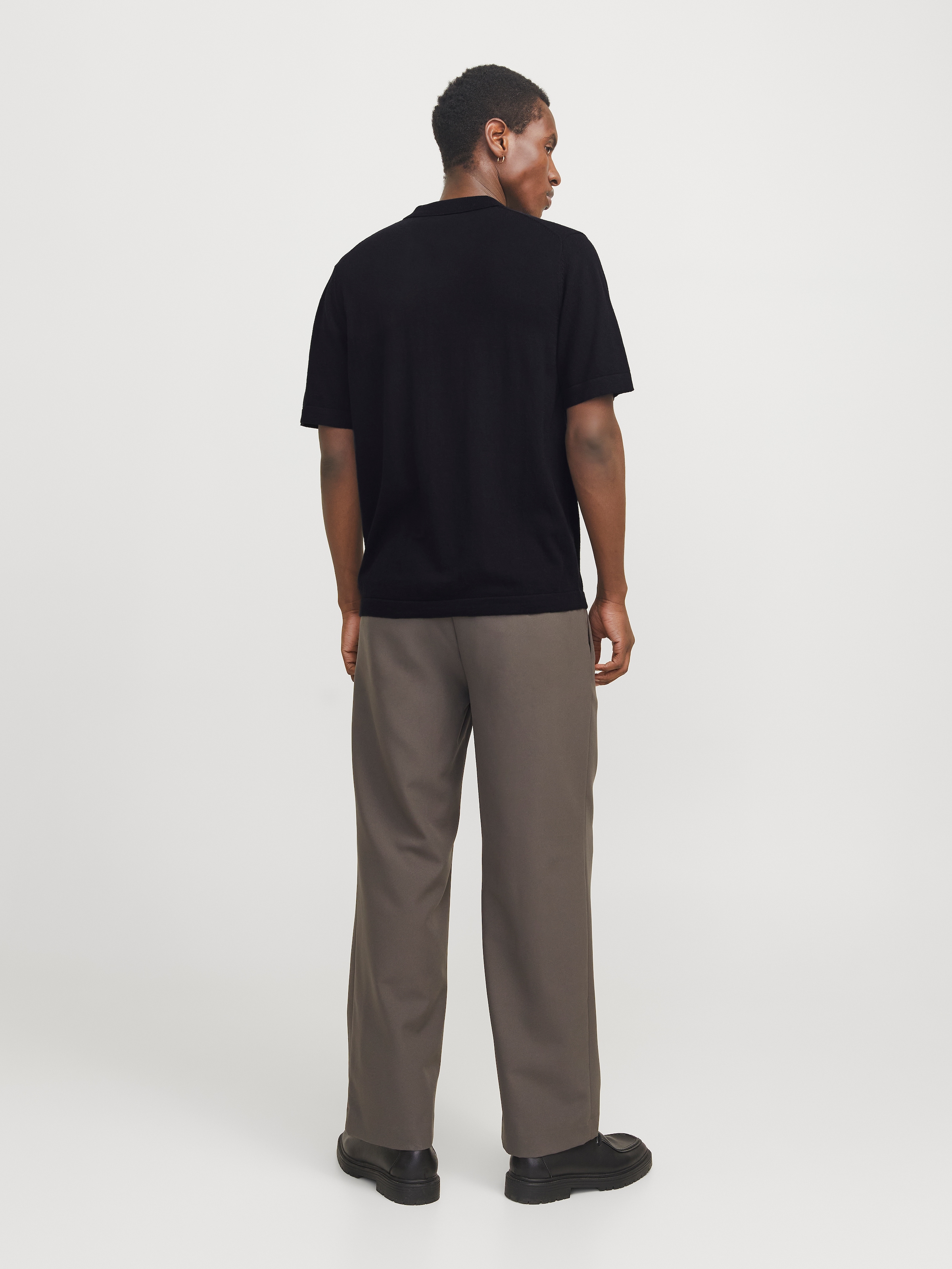 Jack & Jones Kurzarmpullover »JJEEMIL KNIT RELAXED POLO SS SN«, mit Polo Kragen