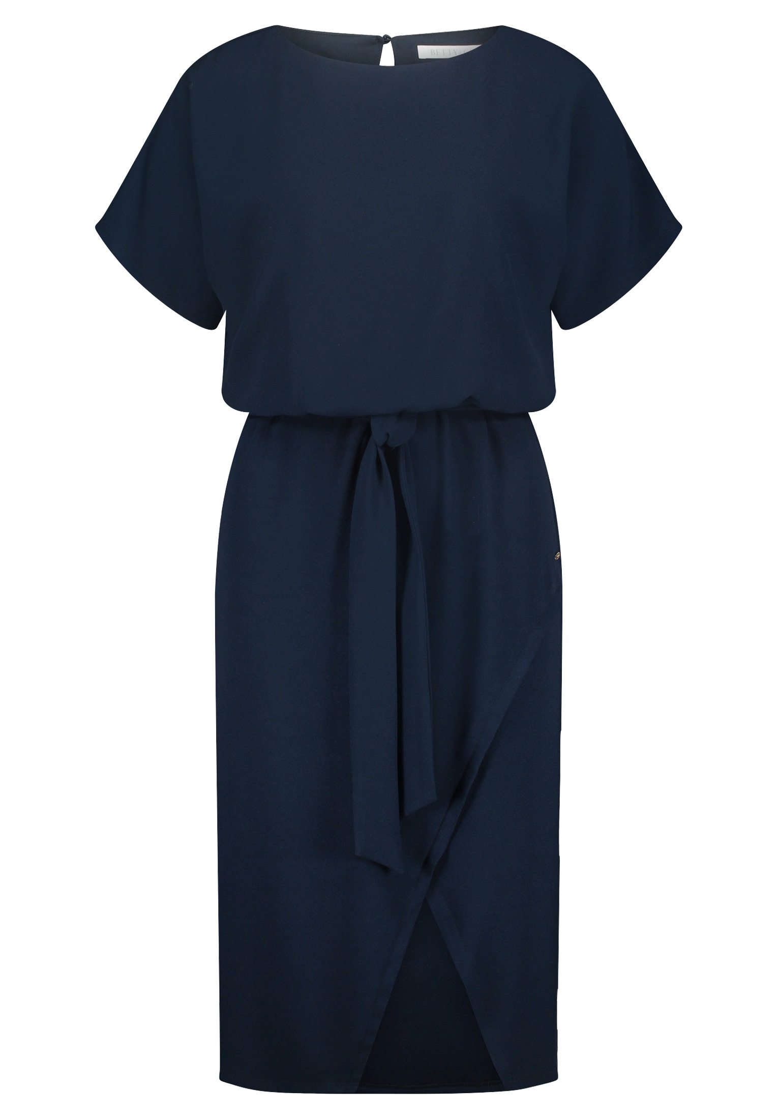 Betty&Co Jerseykleid »Betty & Co Jerseykleid mit Raffung«, Schlitz
