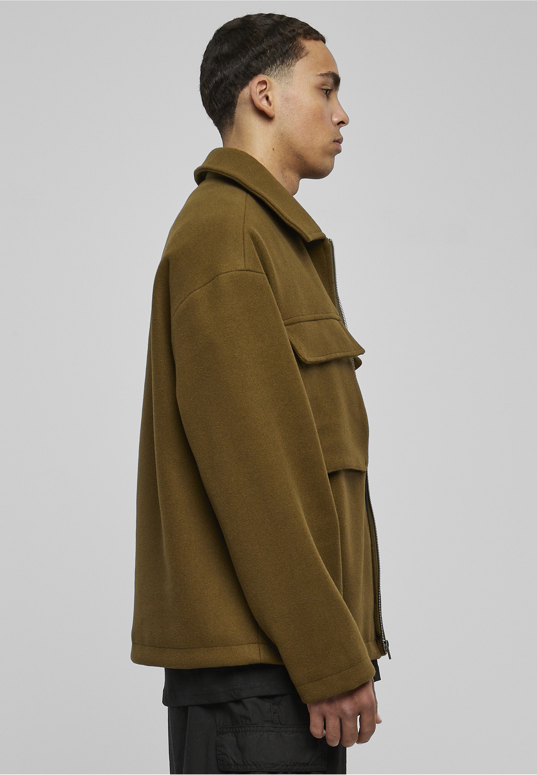 URBAN CLASSICS Allwetterjacke »Urban Classics Herren Big Pocket Blouson« 1 Stk. tlg. ohne Kapuze