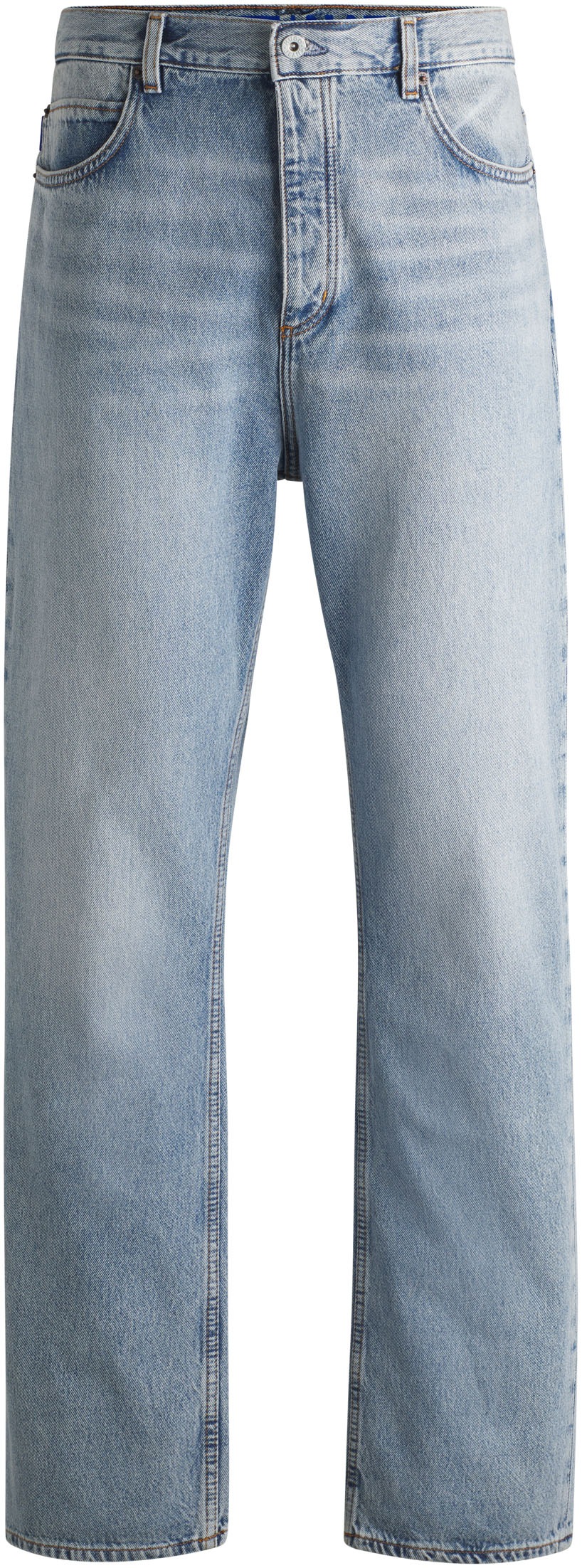 HUGO Blue Loose-fit-Jeans »Nate«, in heller Waschung