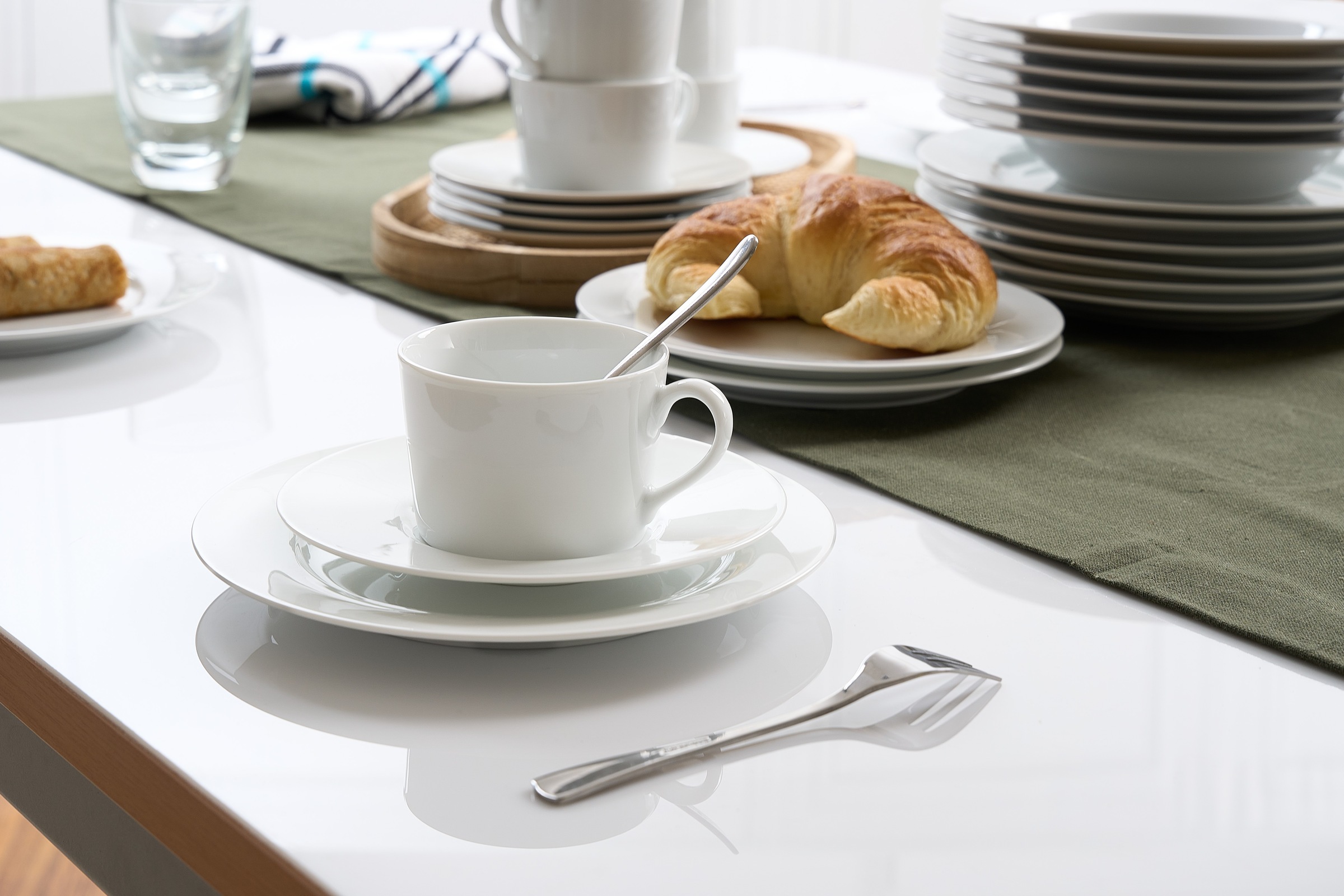 Retsch Arzberg Kaffeeservice "HEIKE WEISS, Geschirr-Set 18-teilig, Porzella günstig online kaufen