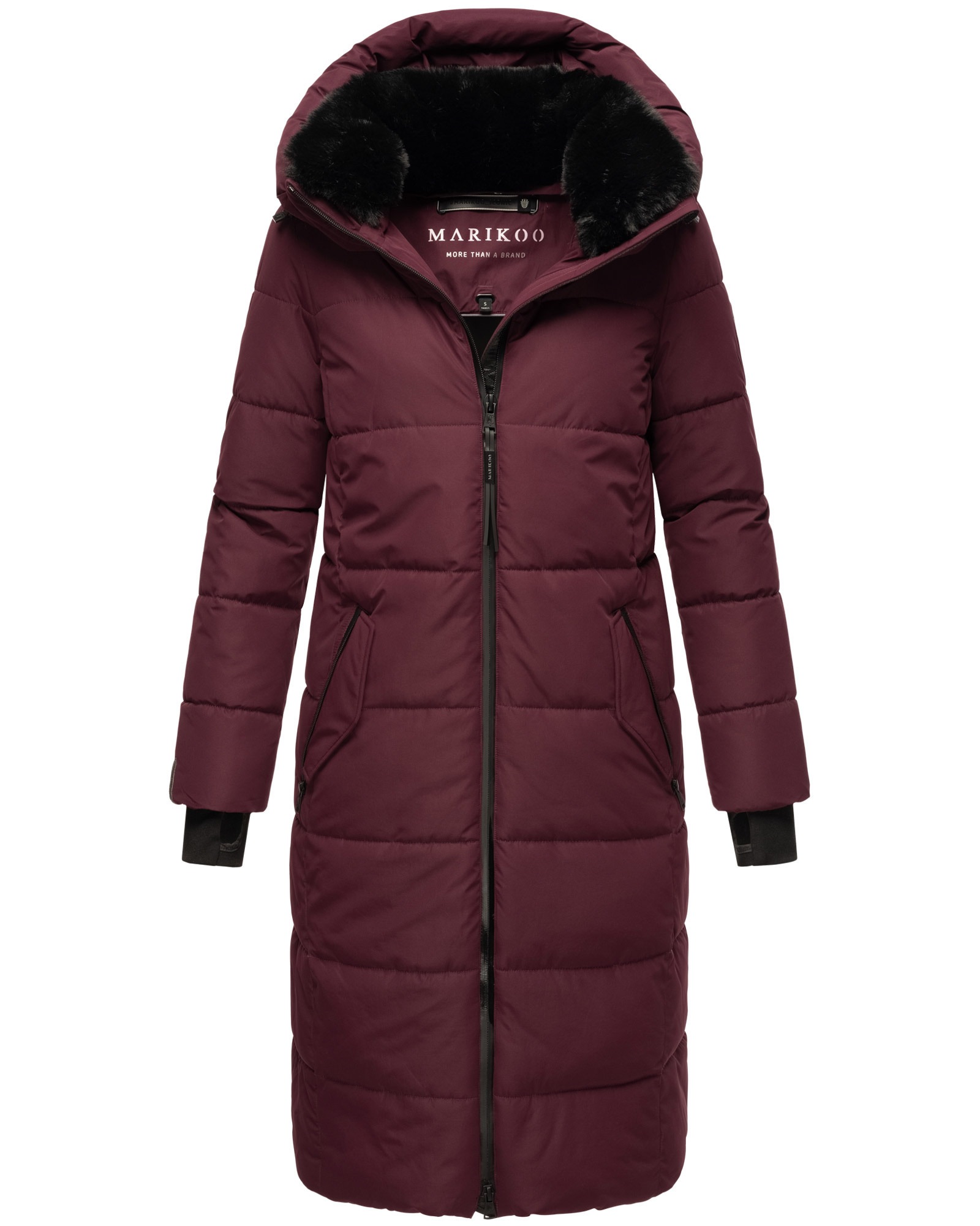 Marikoo Steppjacke »Zuraraa XVI«, langer Winter Mantel gesteppt
