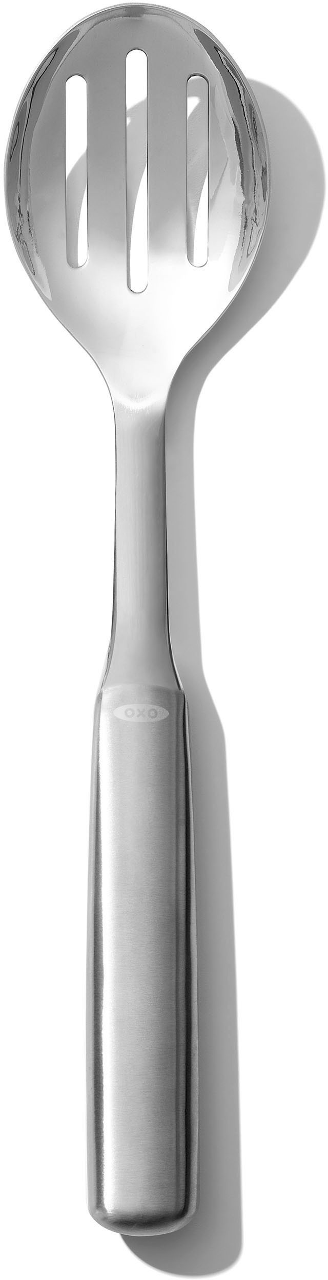 OXO GOOD GRIPS Schaumlöffel, L: 18cm, silber, Kochlöffel, zum Servieren, Edelstahl