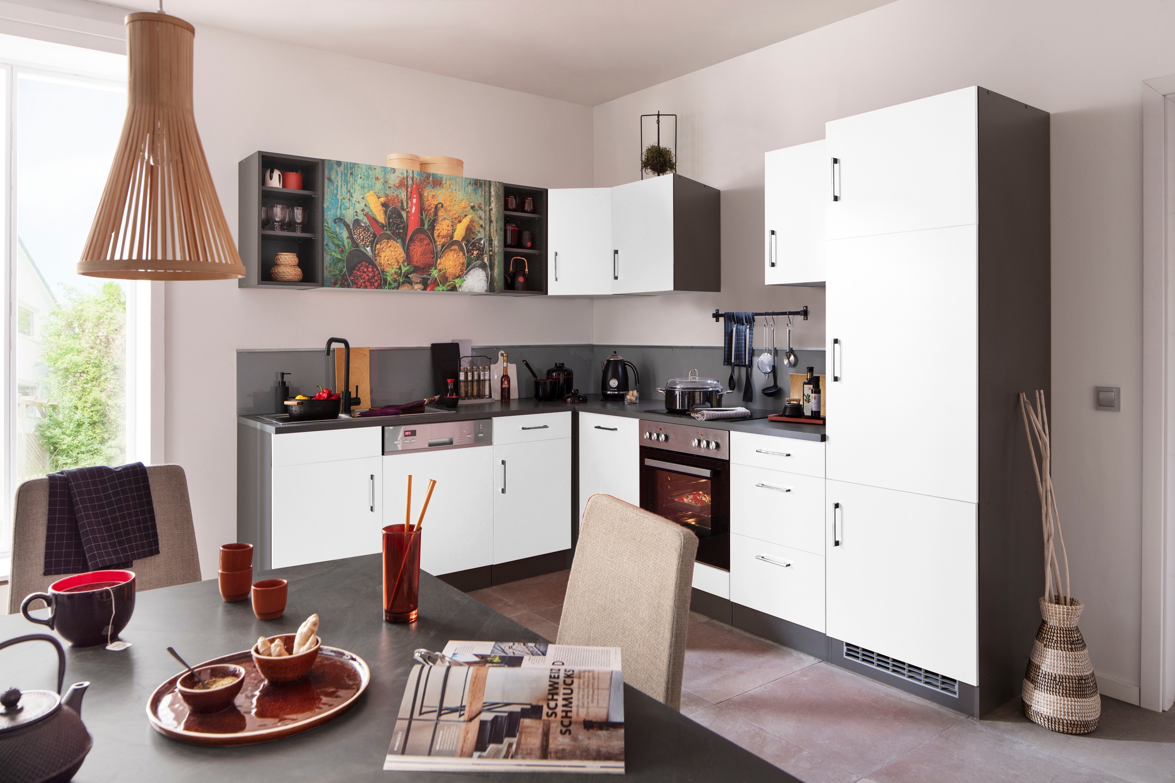 KOCHSTATION Küchenzeile "KS-Paris – Küchen mit einzigartigen Fotomotiven au günstig online kaufen