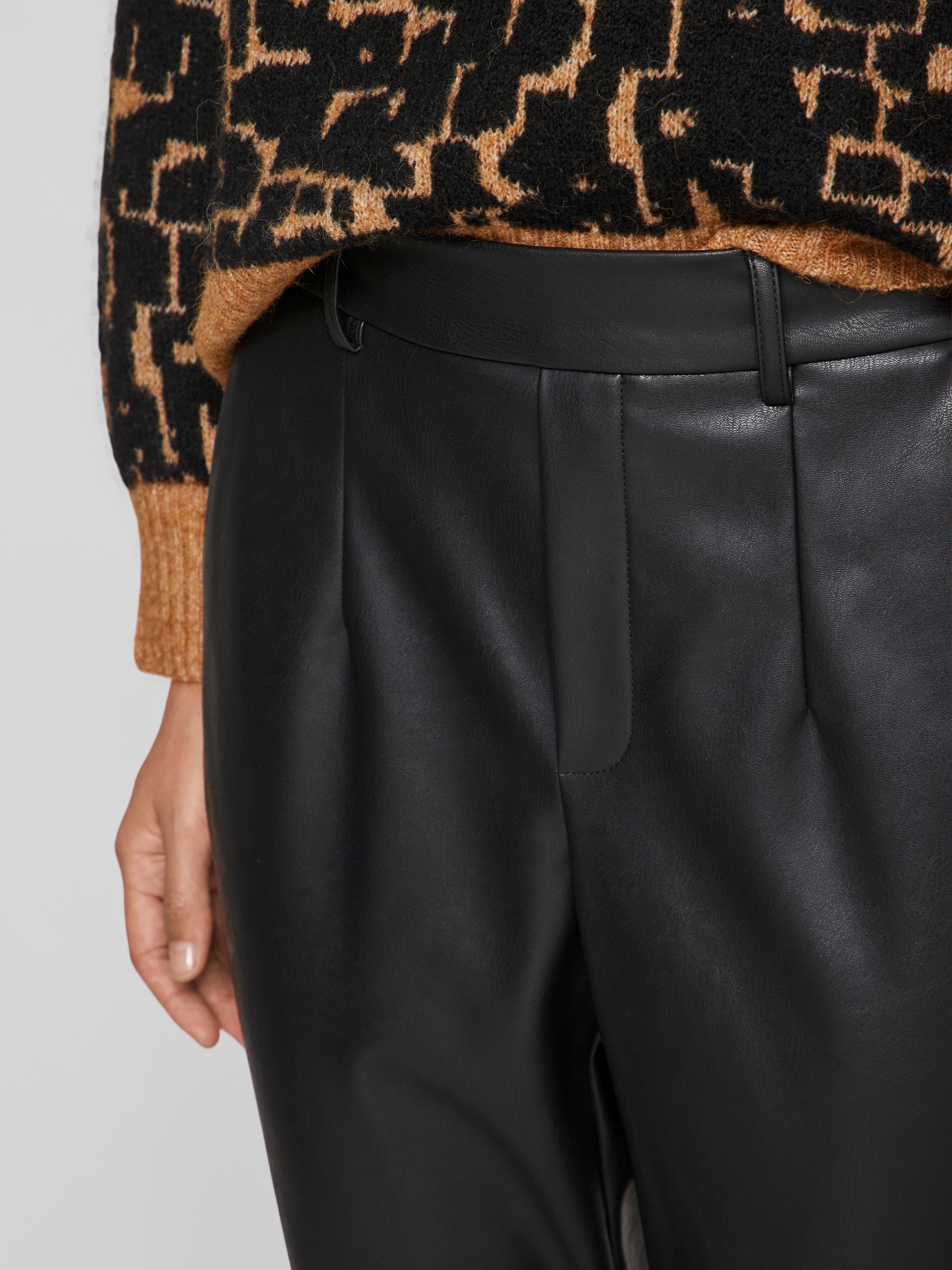 Vila Lederimitathose »VIDAGMAR VARONE HW PU-PANT-NOOS«