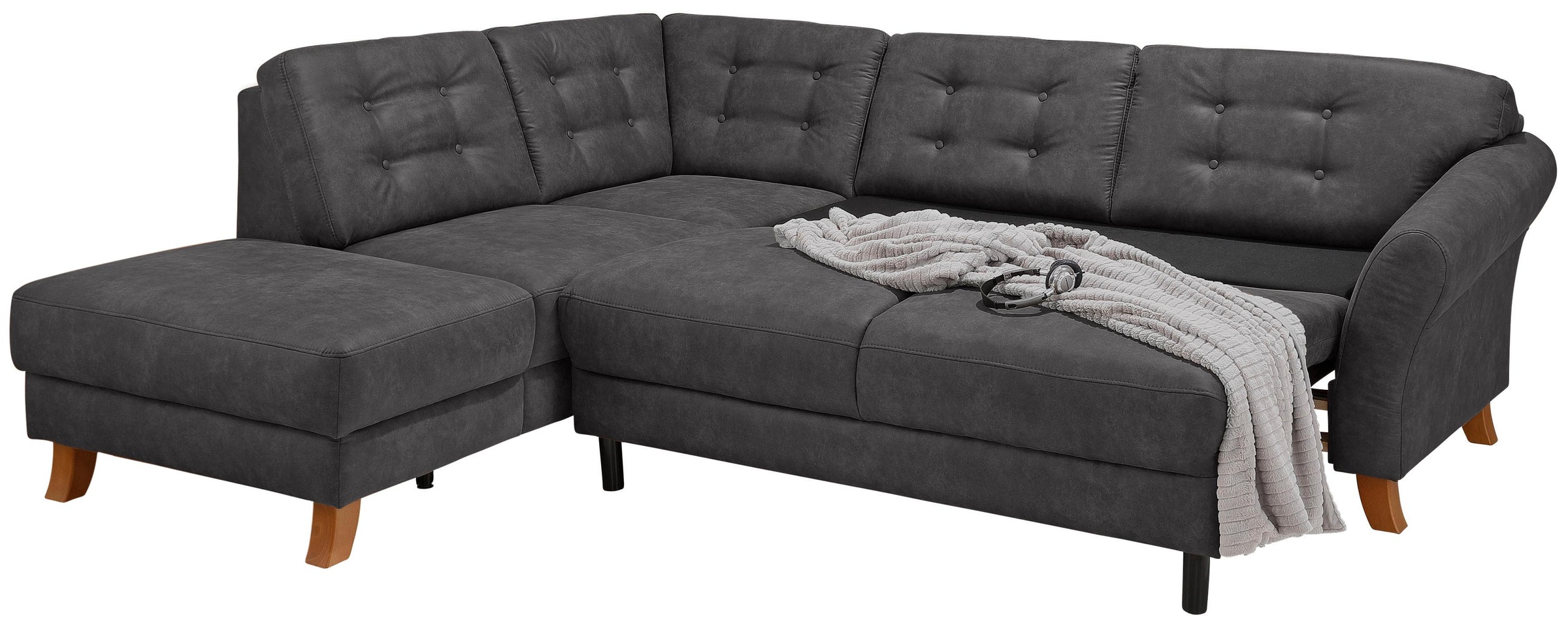 Home affaire Ecksofa »Trondheim L-Form«, mit Federkern