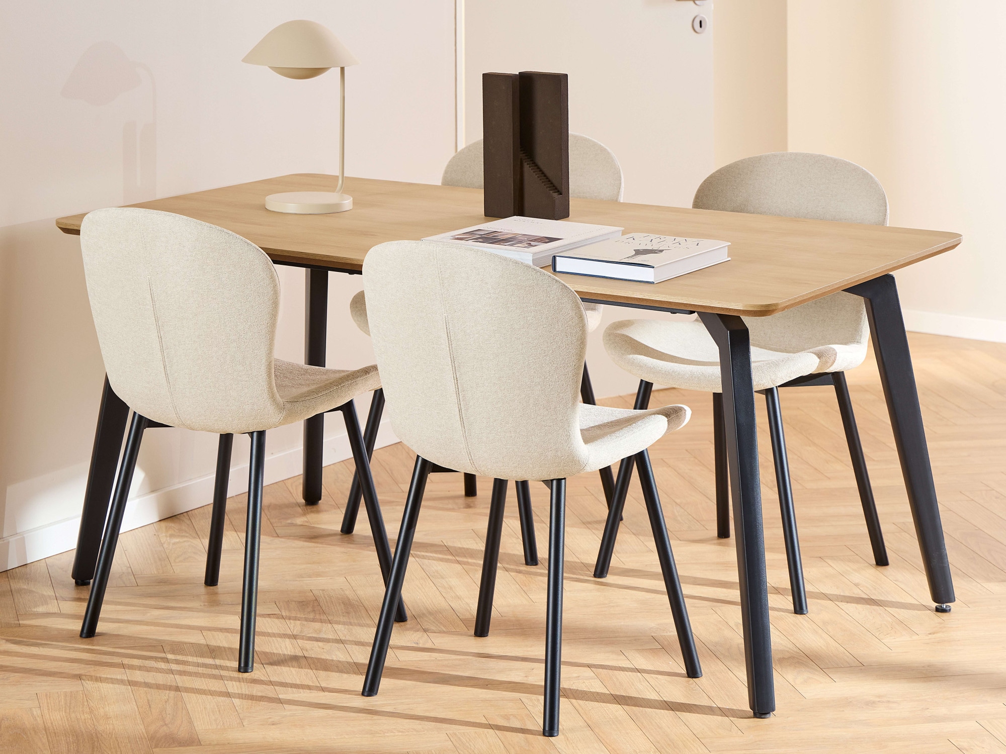 ACTONA GROUP Esszimmer-Set "Essgruppe, Speisetisch mit Wohnzimmerstühlen", günstig online kaufen