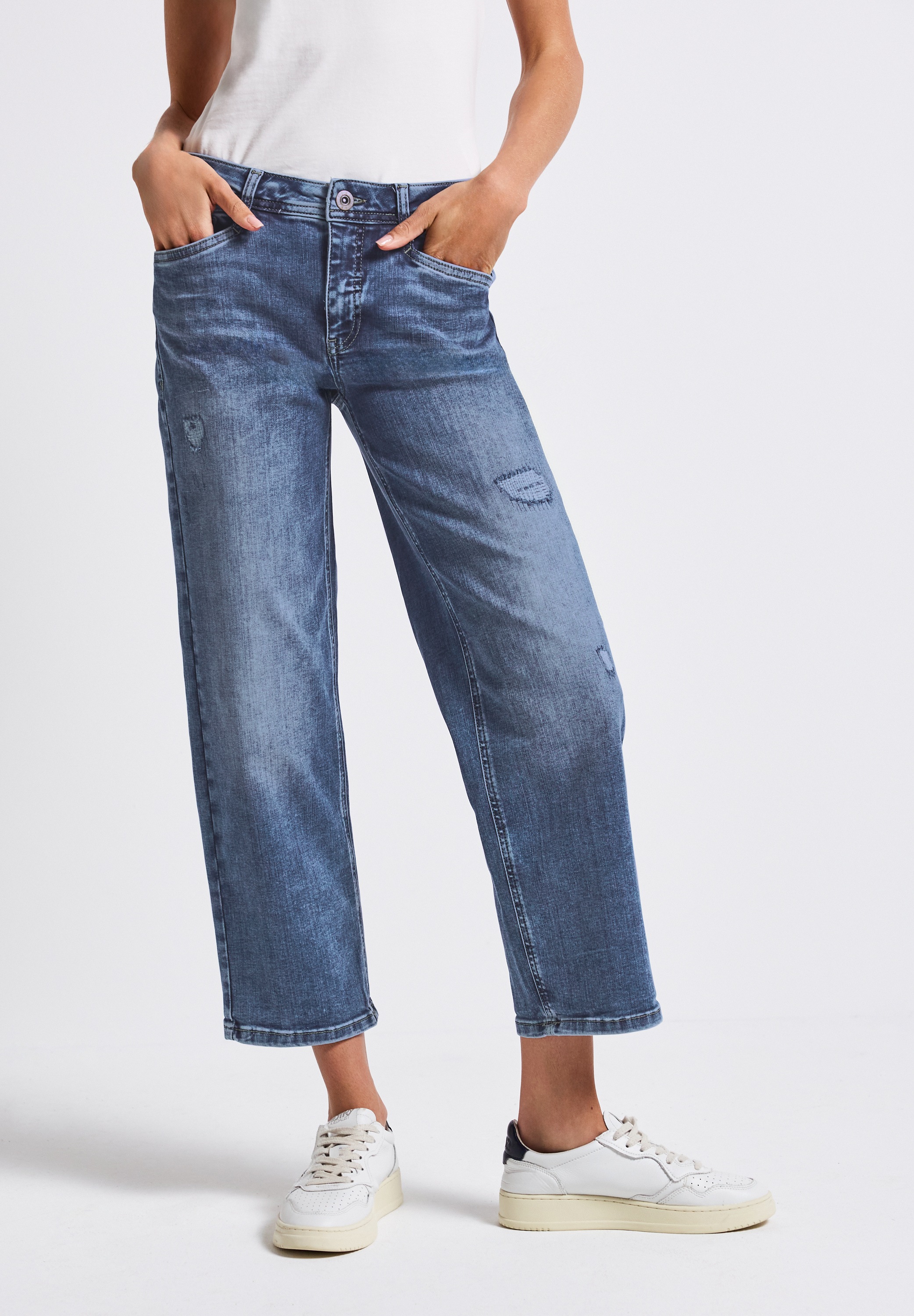STREET ONE Comfort-fit-Jeans, Middle Waist