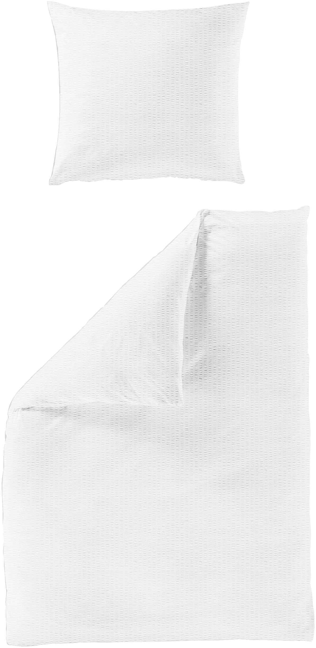 BIERBAUM Bettwäsche "4134" 2 Stk. Premium Mako-Satin Seersucker, 100 % Baum günstig online kaufen