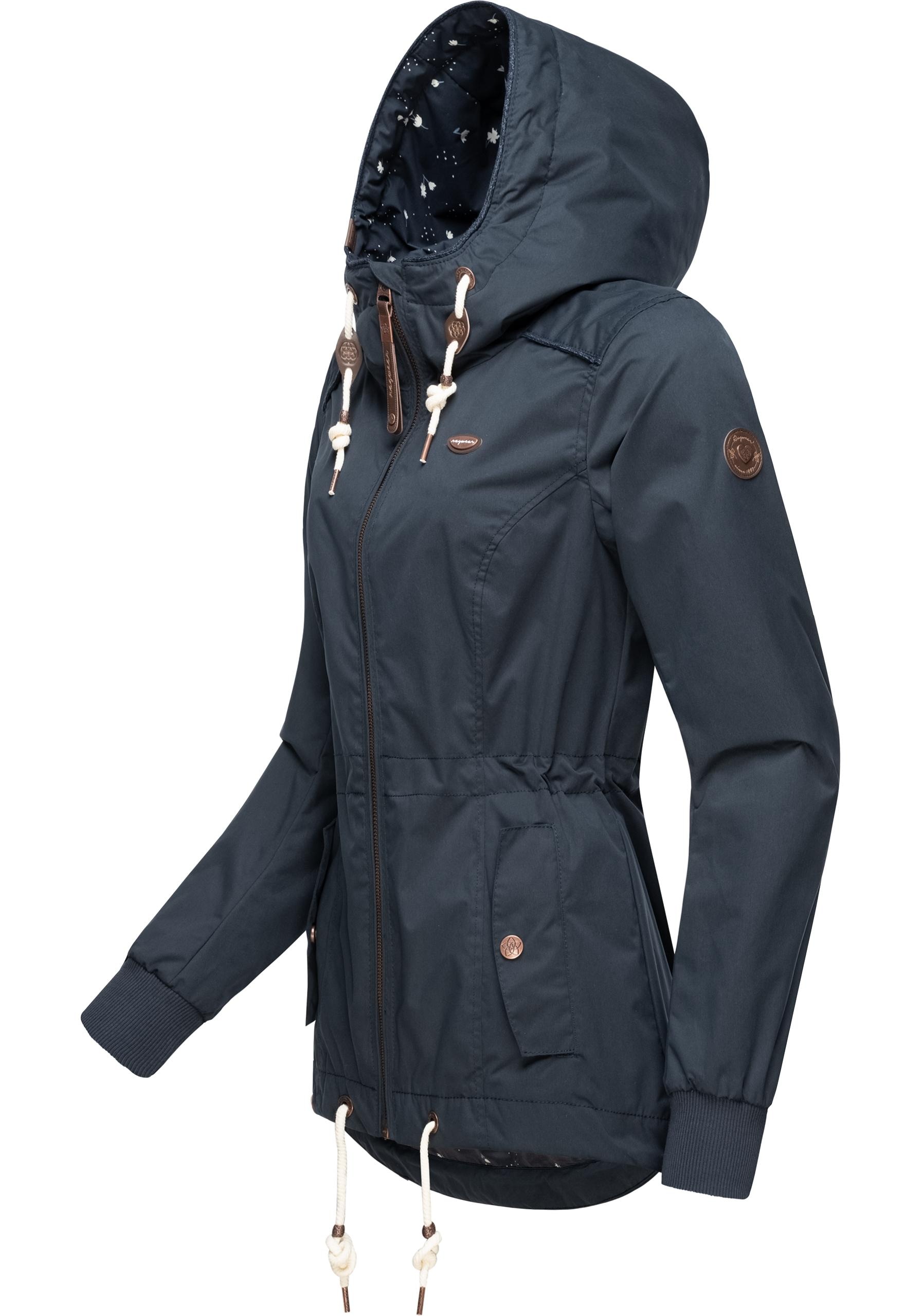 Ragwear Outdoorjacke »Danka«, mit Kapuze, Wasserdichte Übergangsjacke mit großer Kapuze