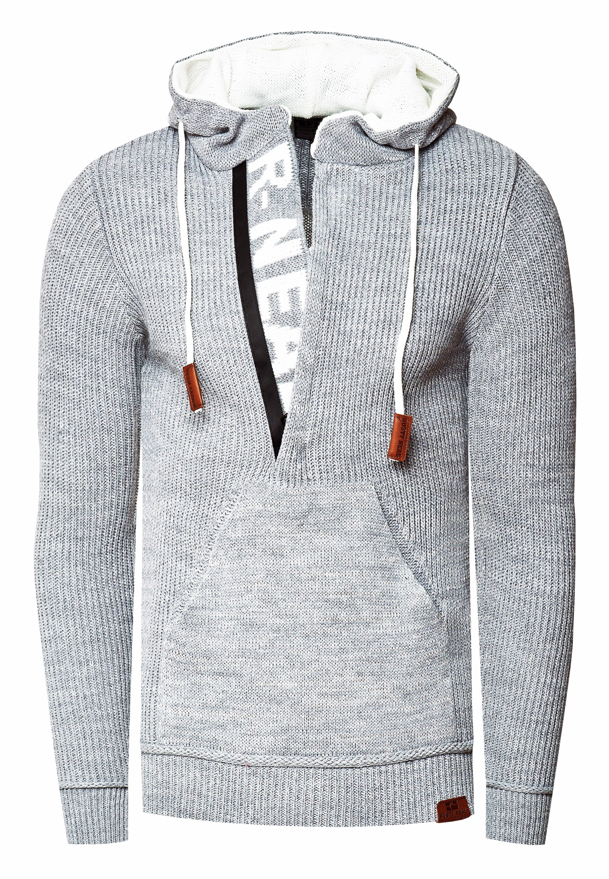 Rusty Neal Kapuzensweatshirt, mit stylischem Ausschnitt