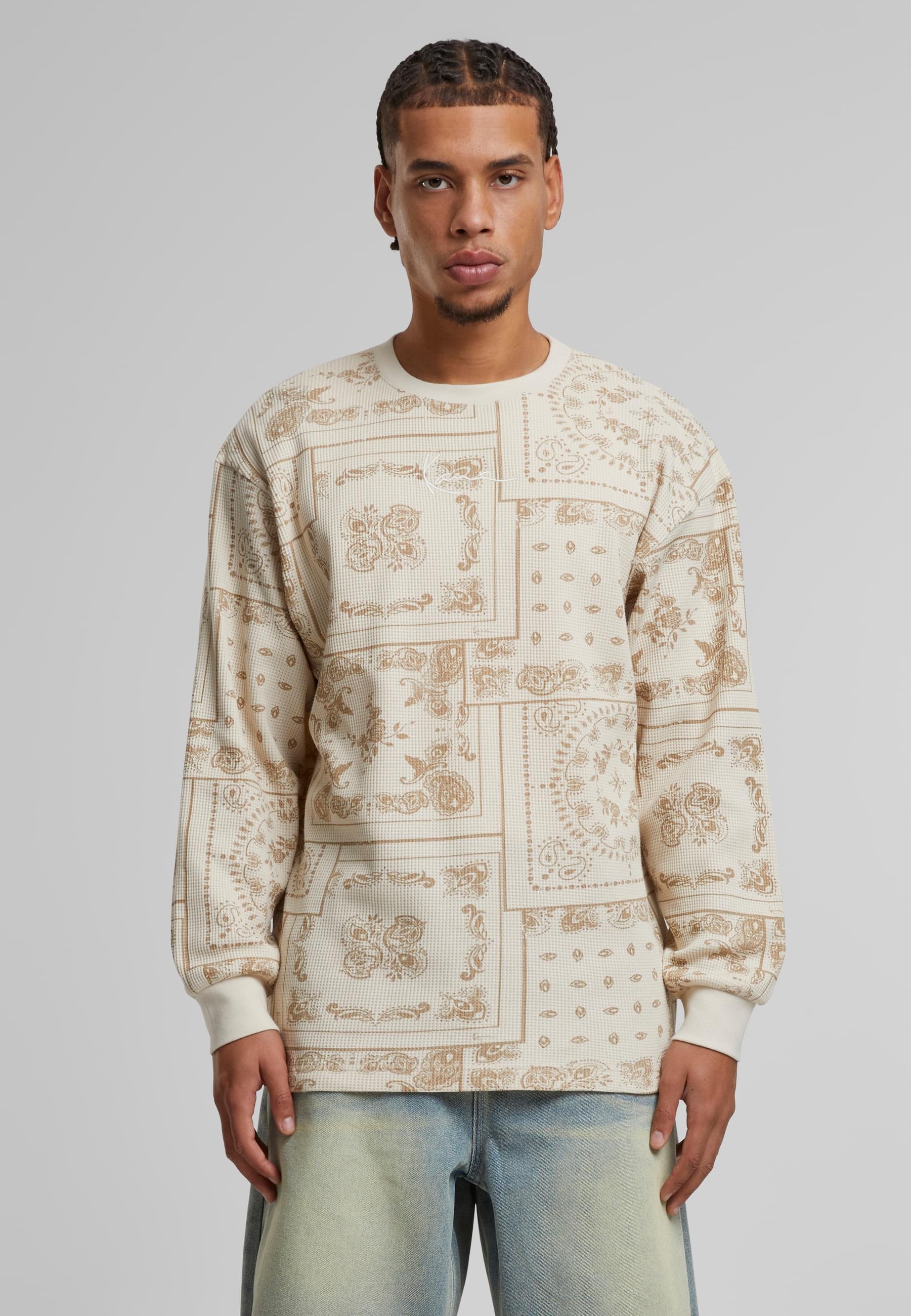 Karl Kani Longsleeve »Karl Kani Signature Paisley Waffle Longsleeve«, (1 tlg.)